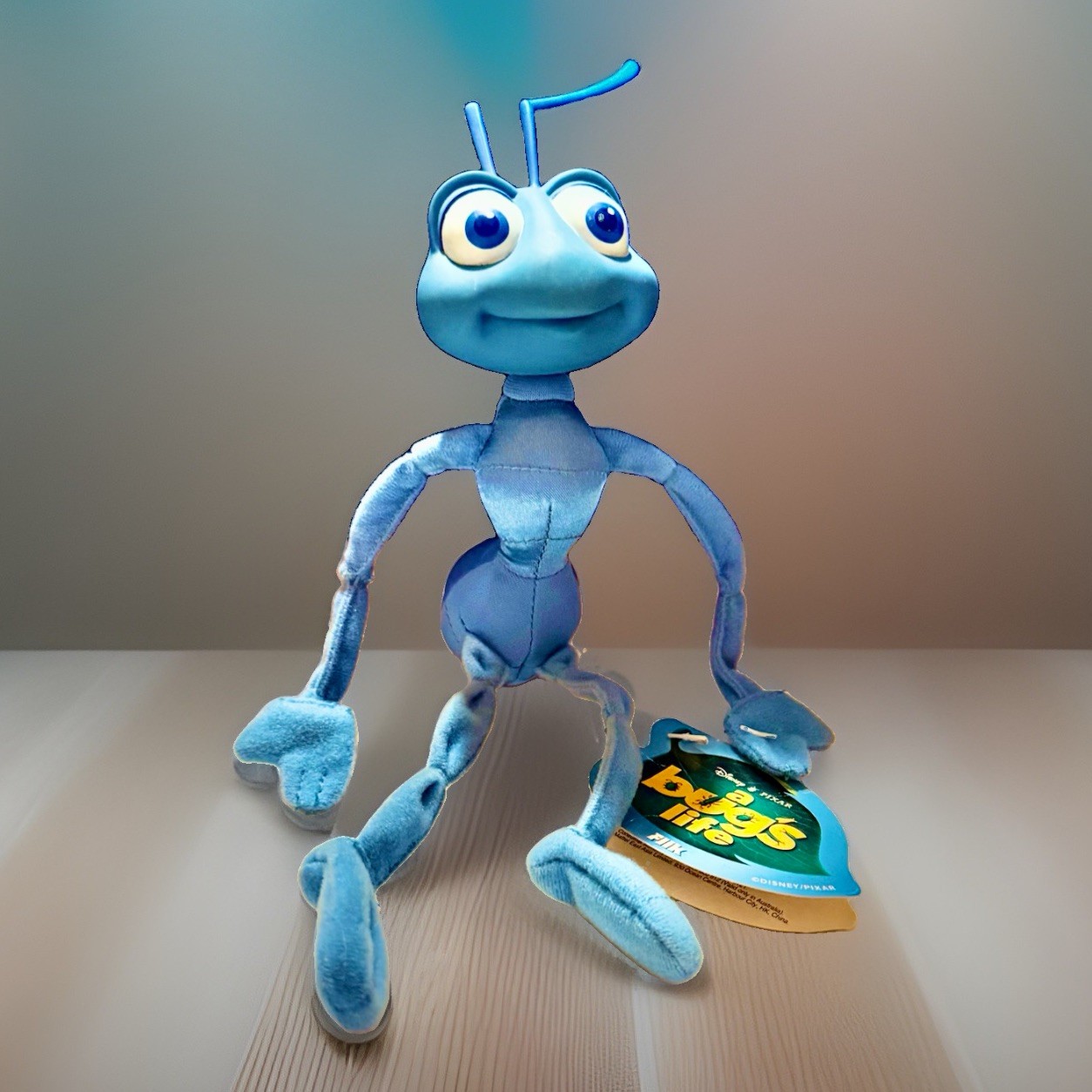 MATTEL DISNEY PIXAR A BUG'S LIFE FLIK PLUSH 11" (W/Antennas) STANDING New W/Tags MATTEL DISNEY PIXAR A BUG'S LIFE FLIK PLUSH 11" (W/Antennas) STANDING New W/Tags