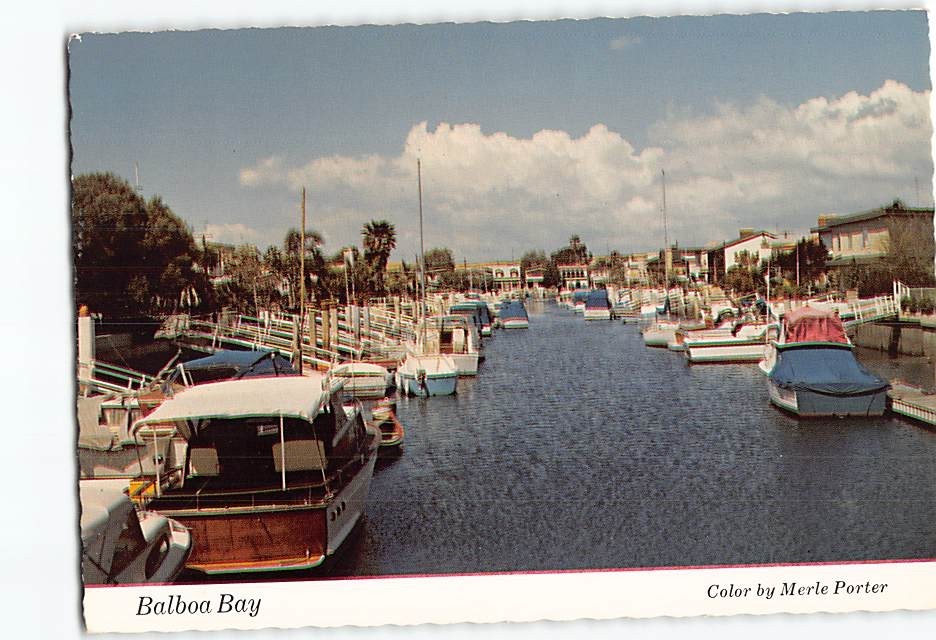 Postcard Balboa Bay Newport Beach California USA Postcard Balboa Bay Newport Beach California USA