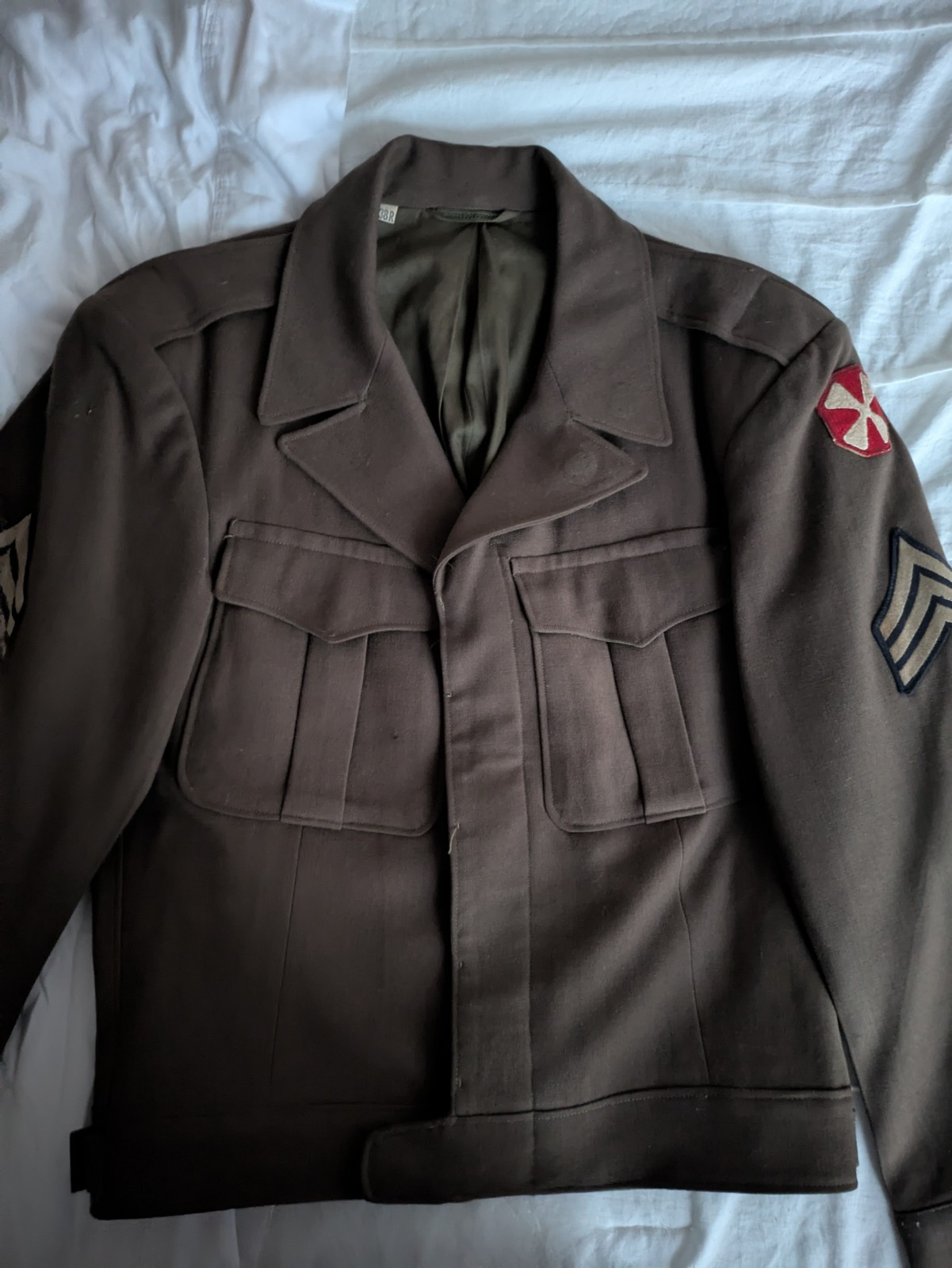 Original World War Two WW2 Ike Jacket Original World War Two WW2 Ike Jacket