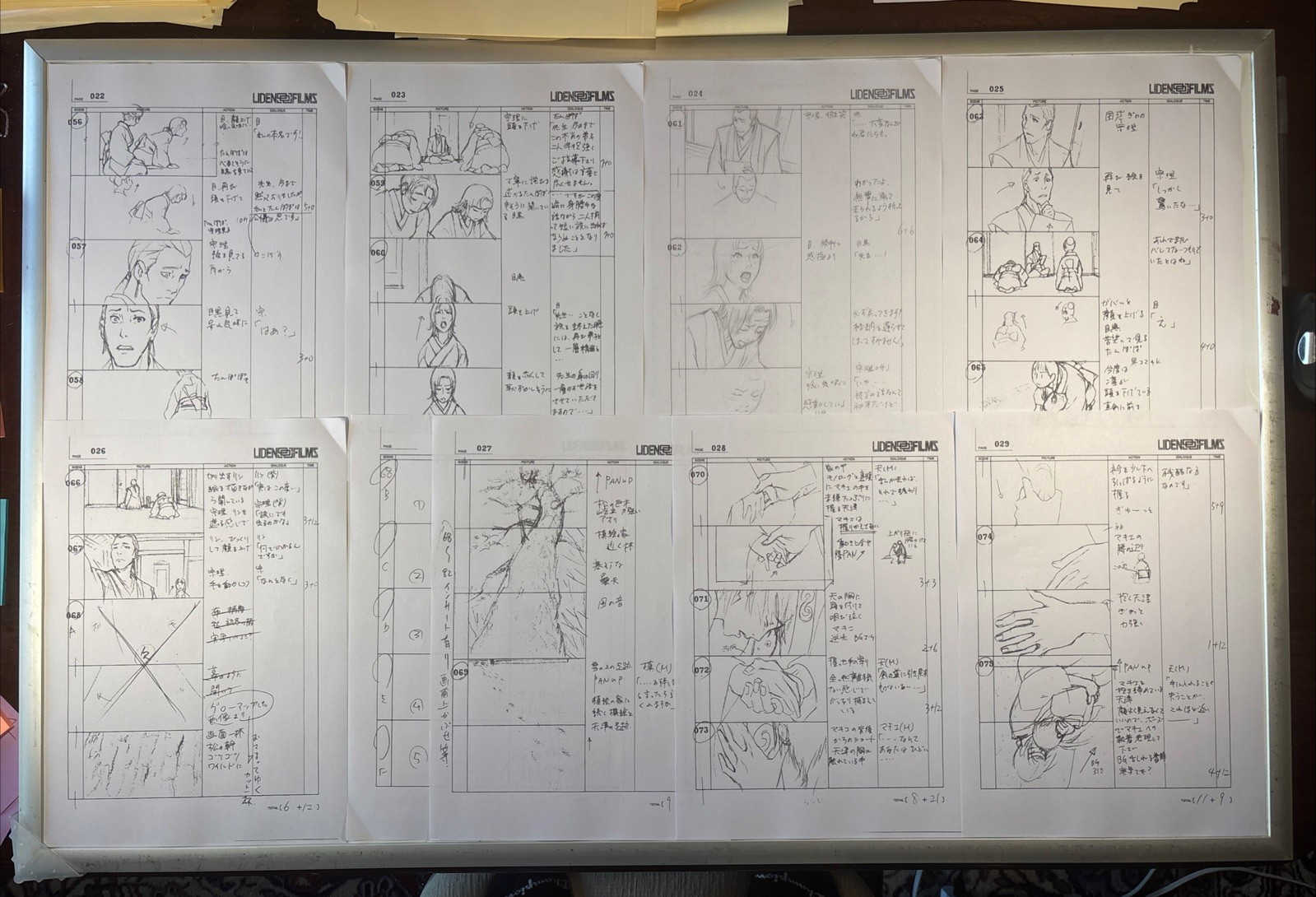 BLADE OF THE IMMORTAL storyboardsVintage Animation Production Art  13 I10