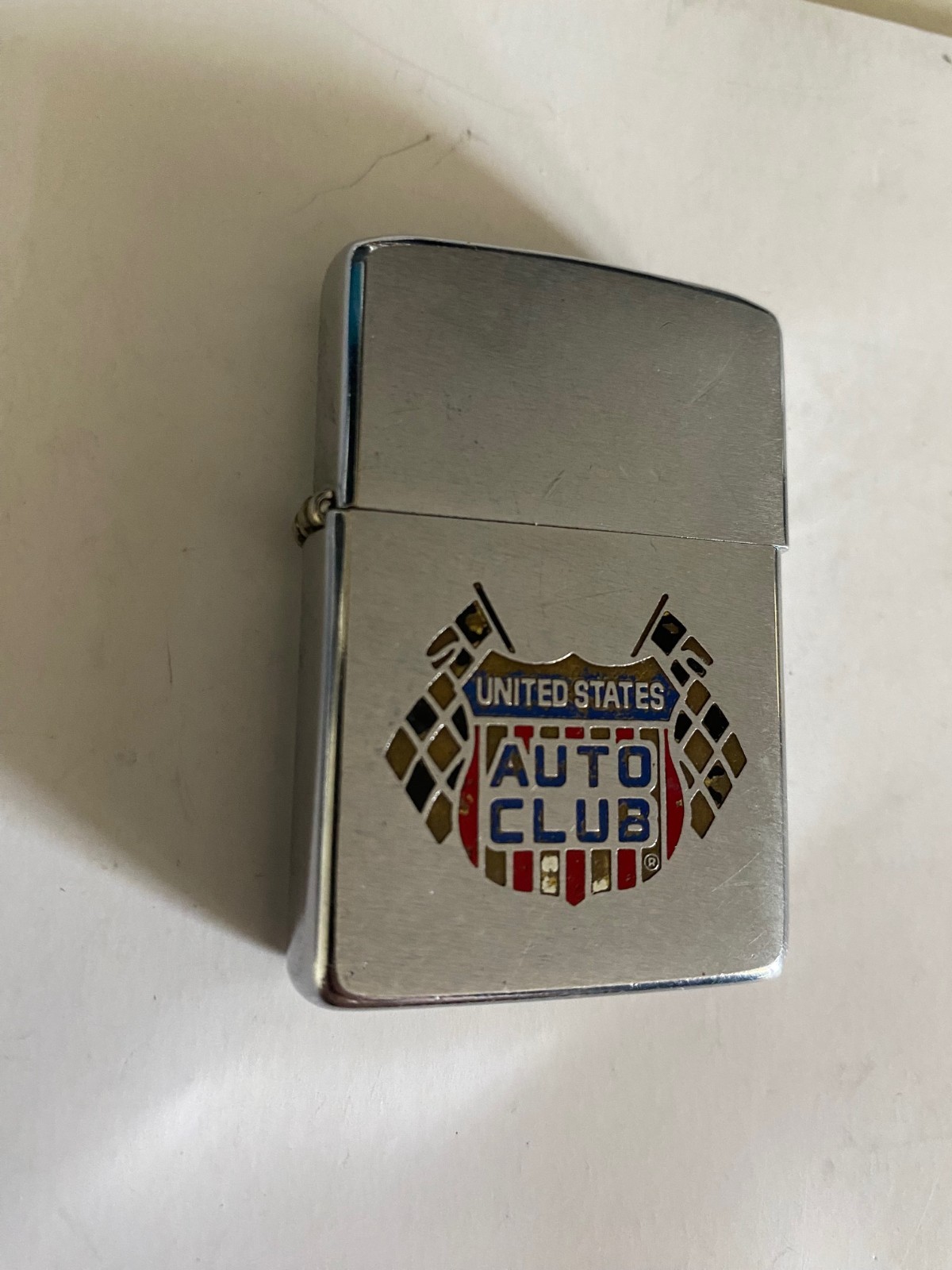 ZIPPO 1979 "UNITED SATES AUTO CLUB" VINTAGE LIGHTER -NO BOX OR PAPERS ZIPPO 1979 "UNITED SATES AUTO CLUB" VINTAGE LIGHTER -NO BOX OR PAPERS