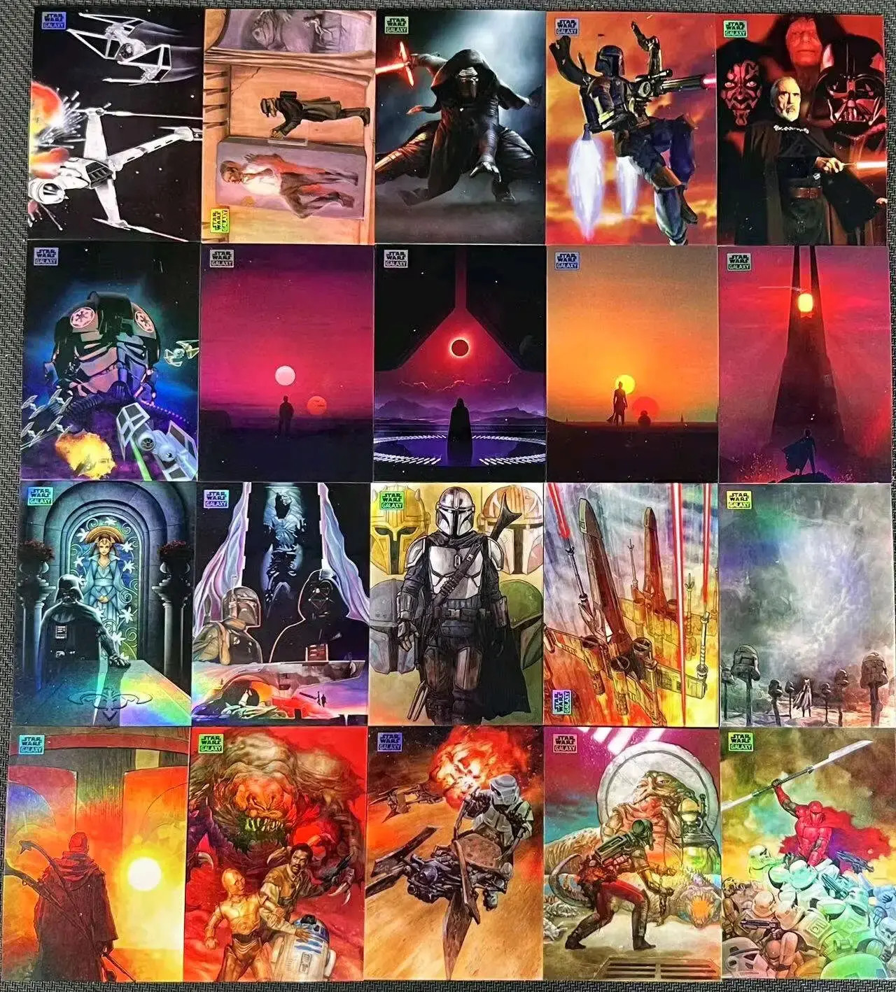 2024 Topps Chrome Galaxy Star Wars Complete Refractor Set 1-100 Skywalker AN11