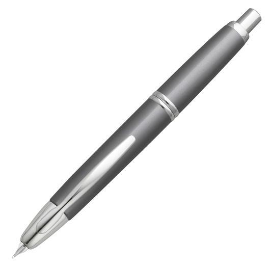 Pilot Vanishing Point Fountain Pen in Gun Metal Gray & Rhodium - 18K Gold Fine