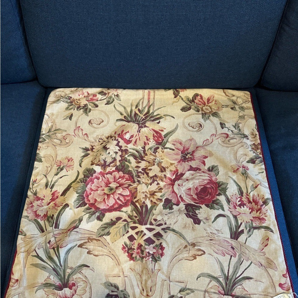 Rare Vintage RALPH LAUREN Guinevere Throw Pillow Cover  24" Square NWT