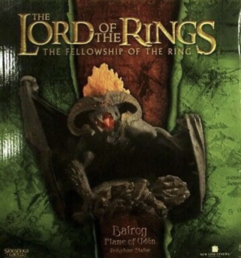 Sideshow Weta LOTR Balrog Flame of Udon Polystone Statue In Box RARE SEE VIDEO
