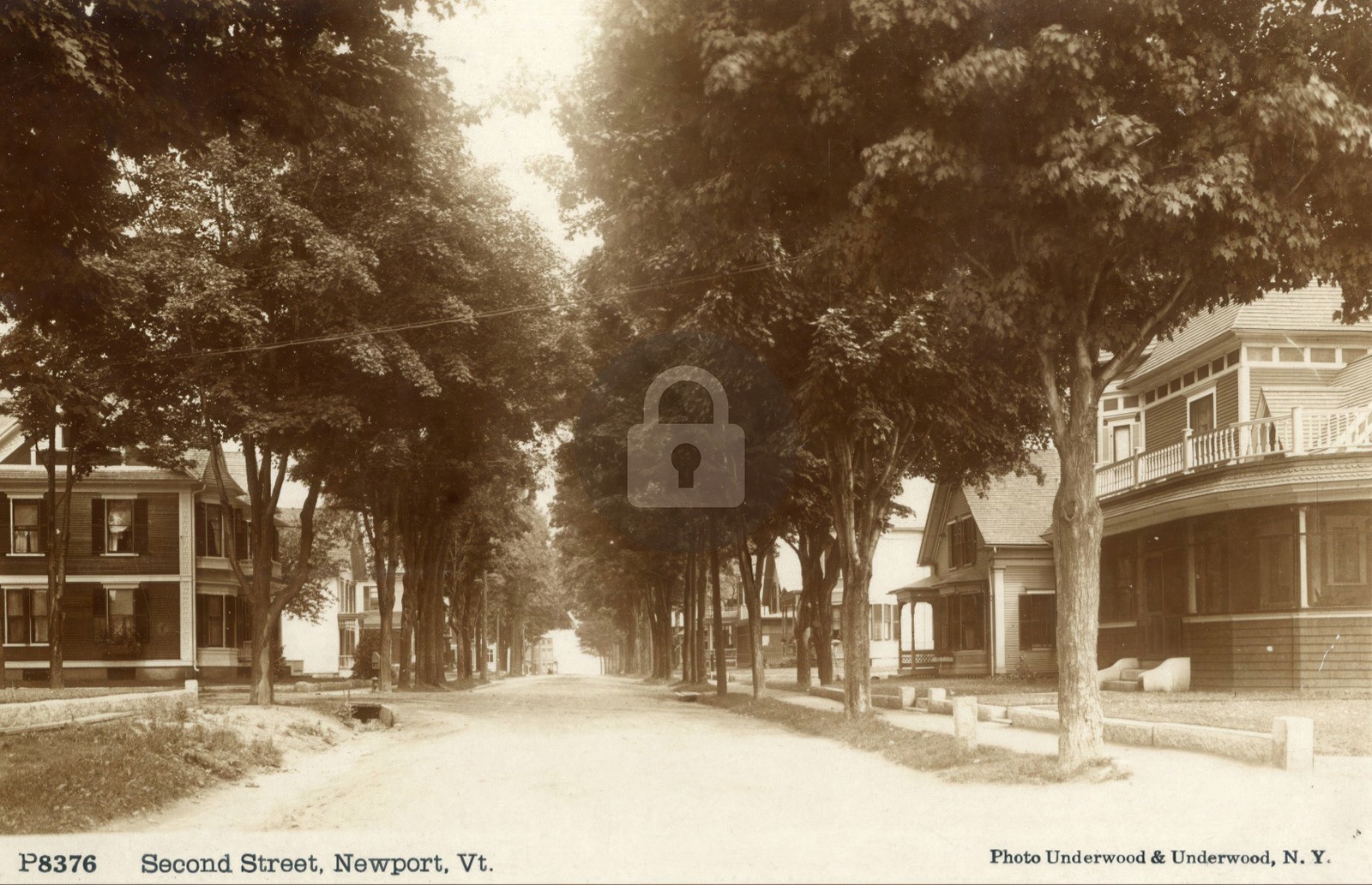 Second Street, Newport VT Vermont RPPC Photo Postcard COPY Second Street, Newport VT Vermont RPPC Photo Postcard COPY