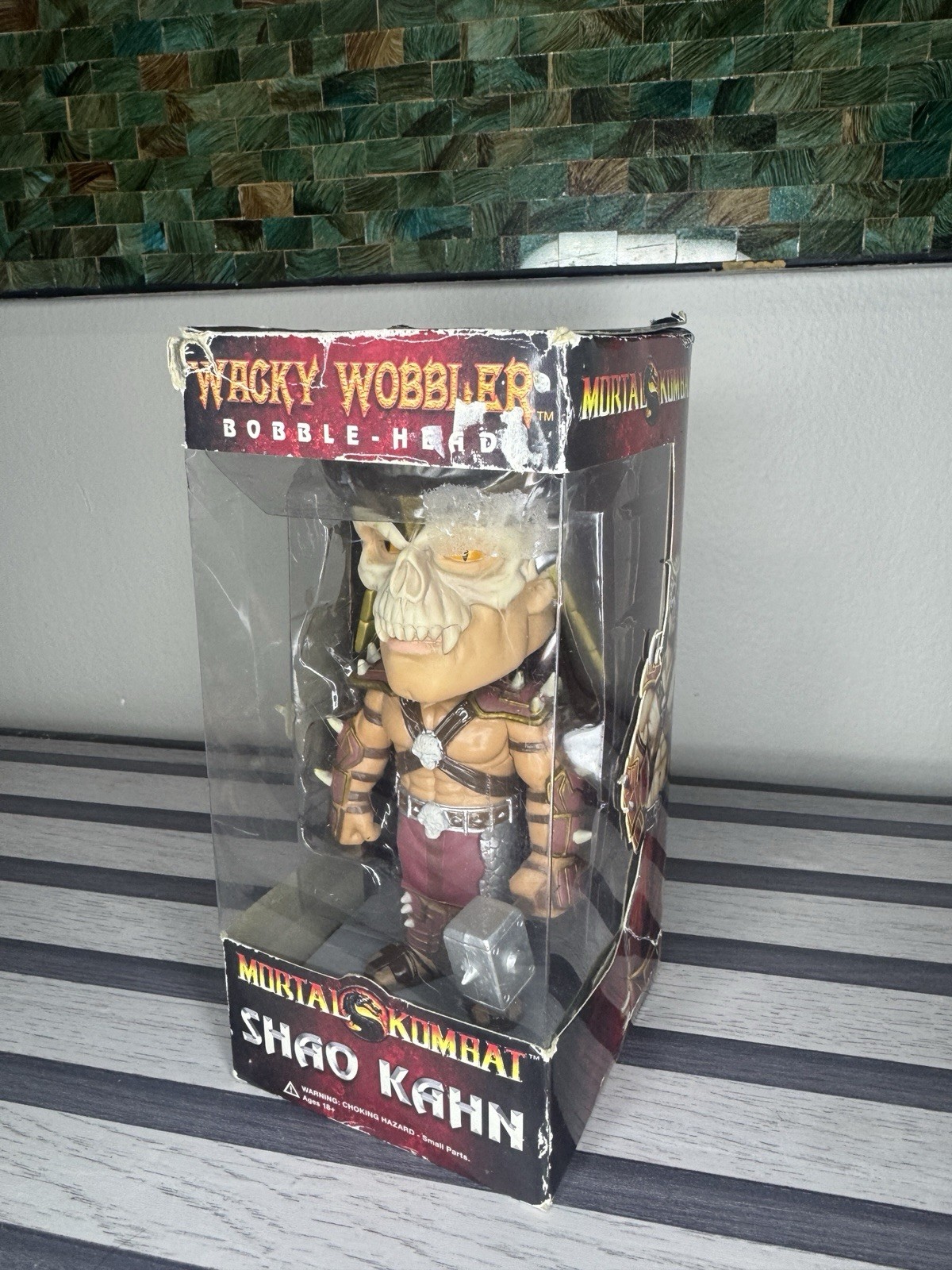 Mortal Kombat Wacky Wobbler Bobble Head Shao Kahn Rare Mortal Kombat Wacky Wobbler Bobble Head Shao Kahn Rare