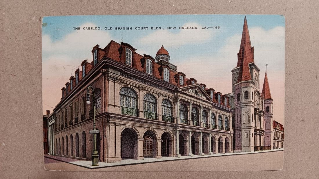 Postcard, Linen - The Cabildo, Spanish Court, New Orleans, LA, Unposted Postcard, Linen - The Cabildo, Spanish Court, New Orleans, LA, Unposted