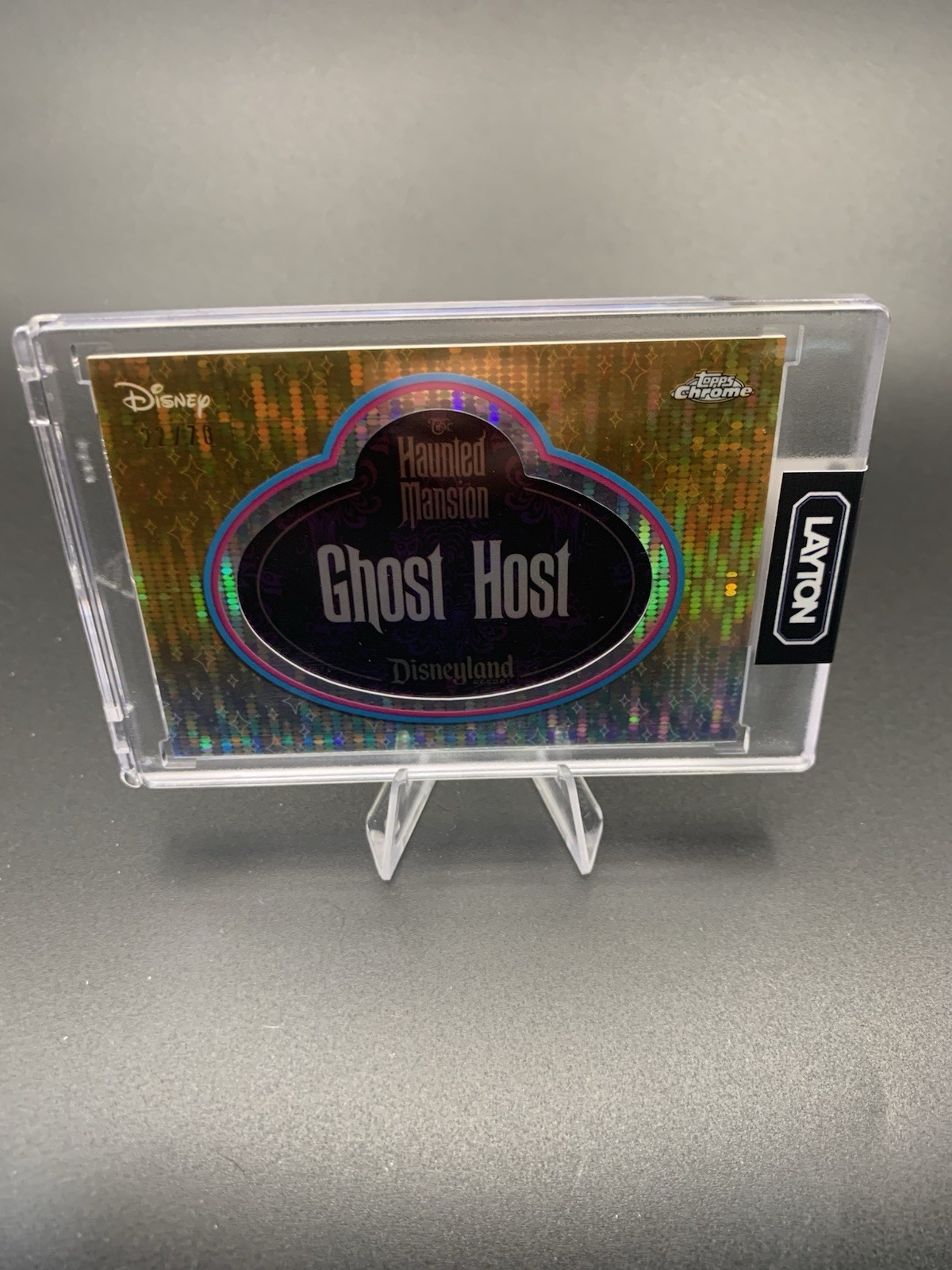 2025 Topps Disneyland 70th Anniversary Name Tag Haunted Mansion GHOST HOST /70 2025 Topps Disneyland 70th Anniversary Name Tag Haunted Mansion GHOST HOST /70