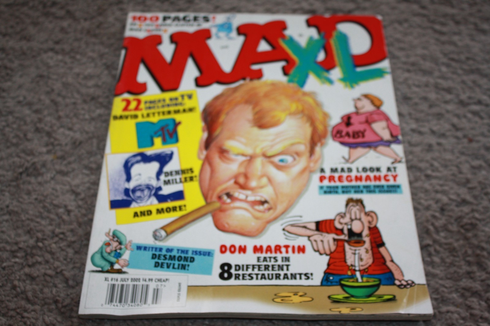 Vintage Mad Magazine XL # 16 July 2002 David Letterman Vintage Mad Magazine XL # 16 July 2002 David Letterman