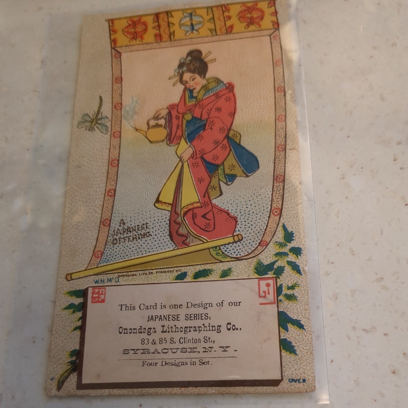 *RARE* JAPANESE SERIES LITHOGRAPHER ONONADGA LITHOGRAPHING CO. SYRACUSE, NY *RARE* JAPANESE SERIES LITHOGRAPHER ONONADGA LITHOGRAPHING CO. SYRACUSE, NY