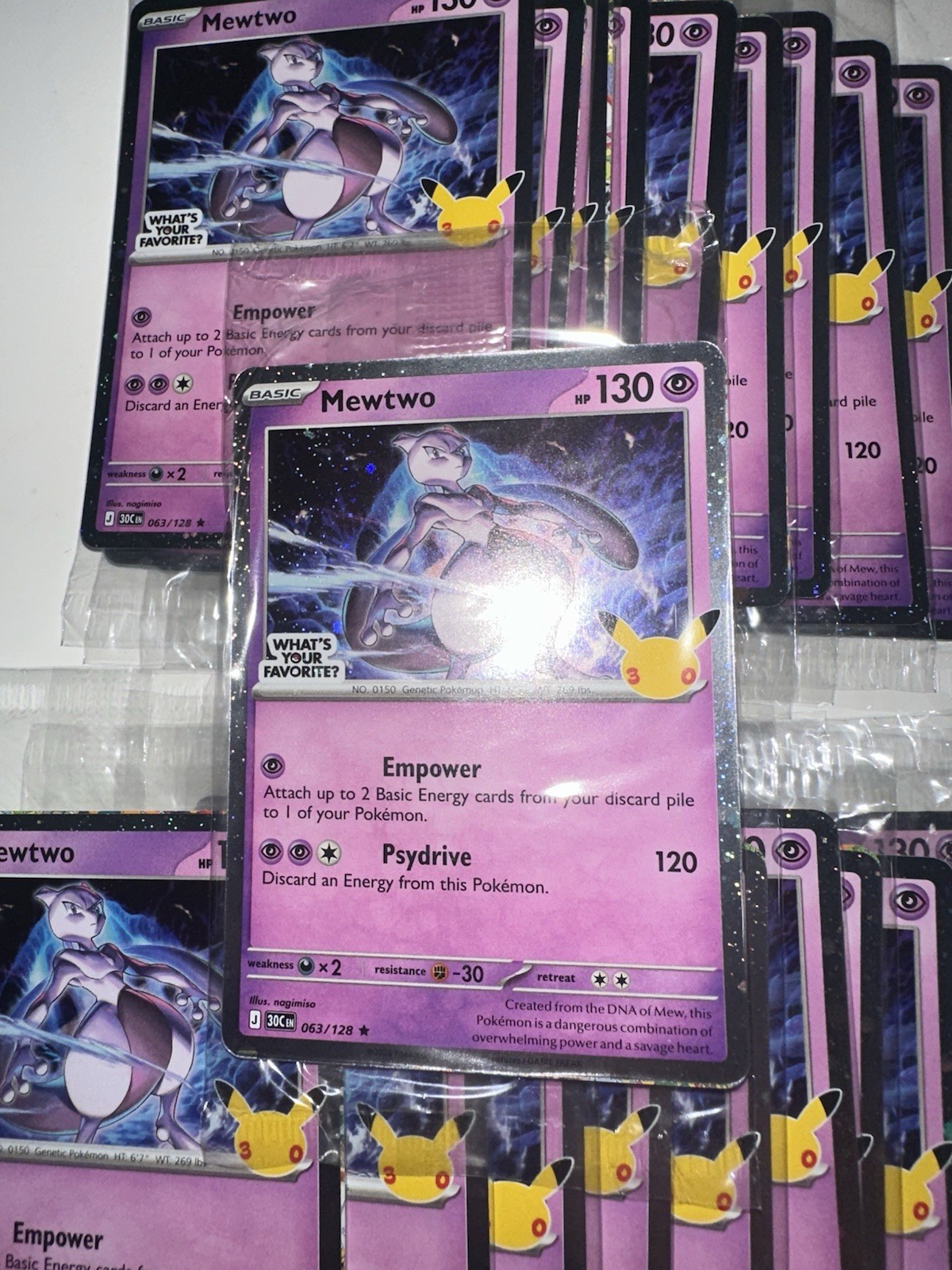 Lot of (20) Pokemon 30th Anniversary Mew Celebrations Promo Card Target Exc Lot of (20) Pokemon 30th Anniversary Mew Celebrations Promo Card Target Exc