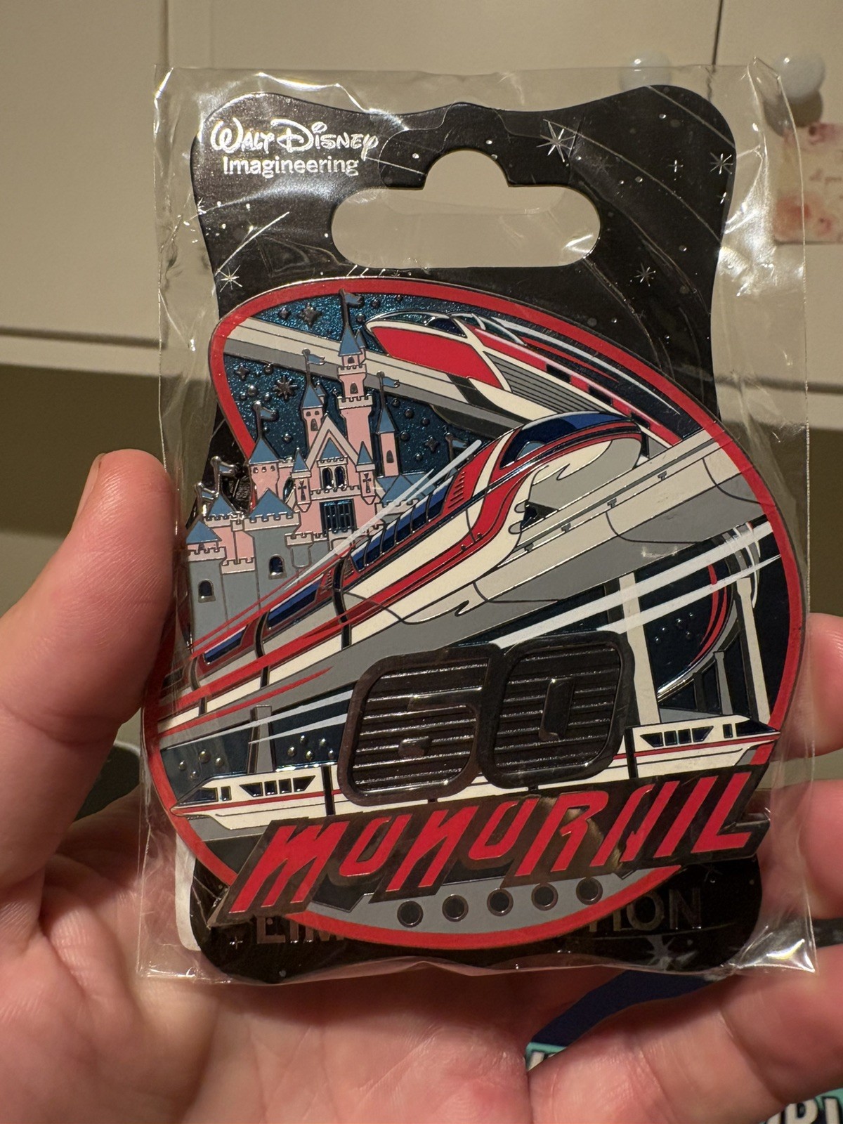 2019 Disney D23 Expo WDI Red Monorail 60th Anniversary Jumbo Pin LE 300 2019 Disney D23 Expo WDI Red Monorail 60th Anniversary Jumbo Pin LE 300
