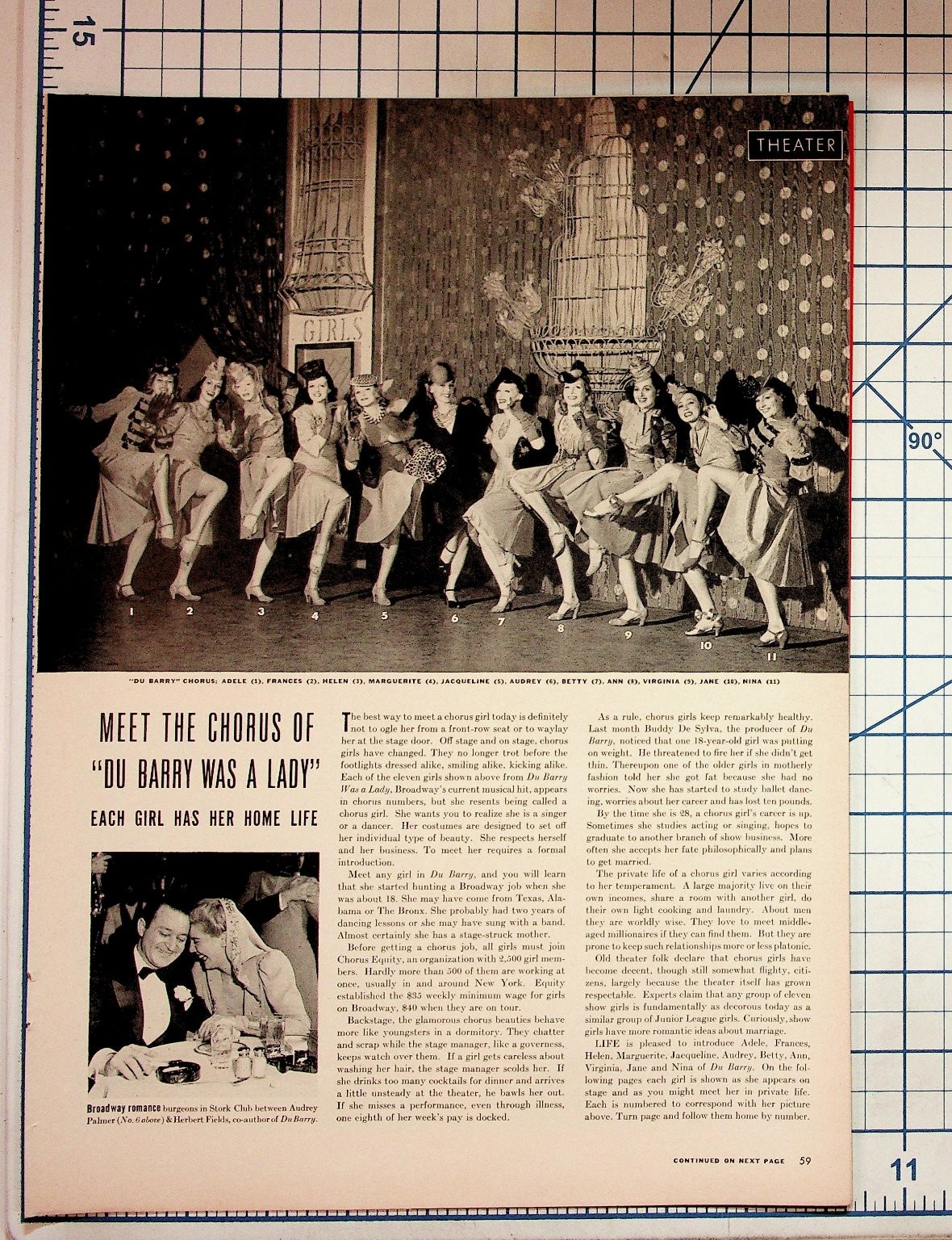 1940 LIFE Magazine DU BARRY WAS A LADY Chorus Girls Article Ads Ephemera 1940 LIFE Magazine DU BARRY WAS A LADY Chorus Girls Article Ads Ephemera