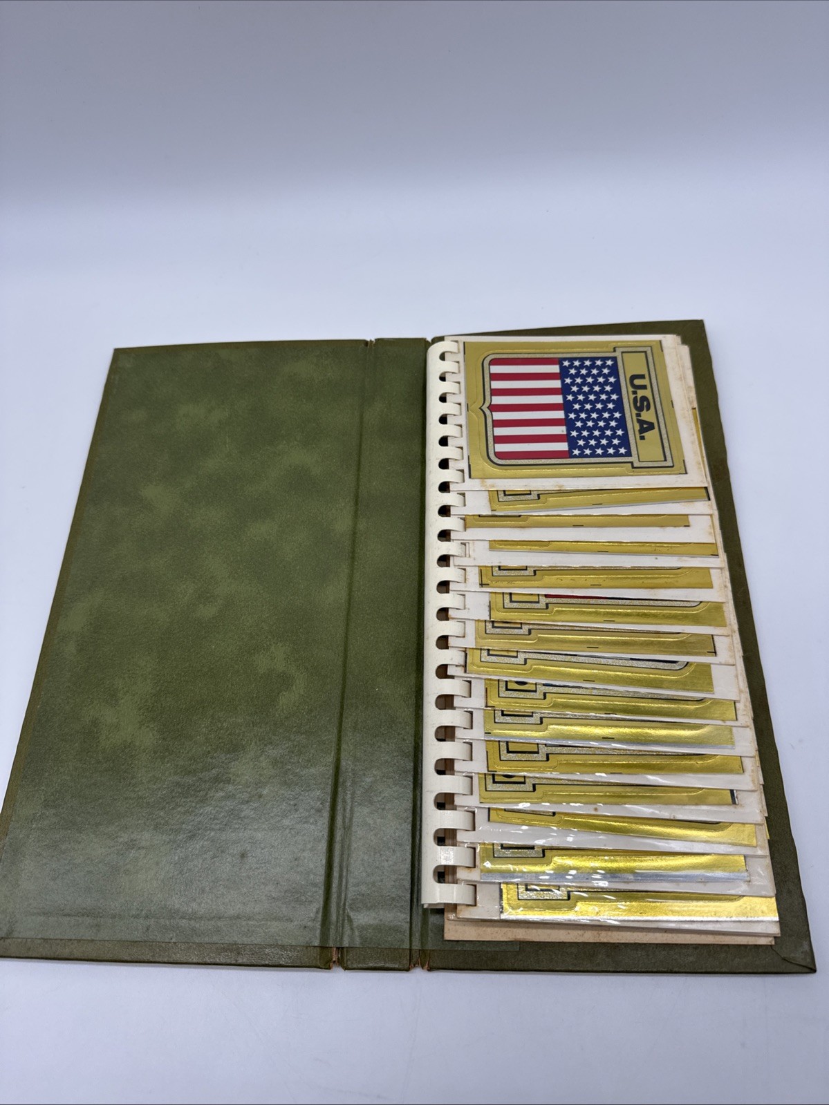 Lot Of 52 Vintage State Stickers FLAG FOUNDATION/GULF OIL Gold Emblem Collection Lot Of 52 Vintage State Stickers FLAG FOUNDATION/GULF OIL Gold Emblem Collection