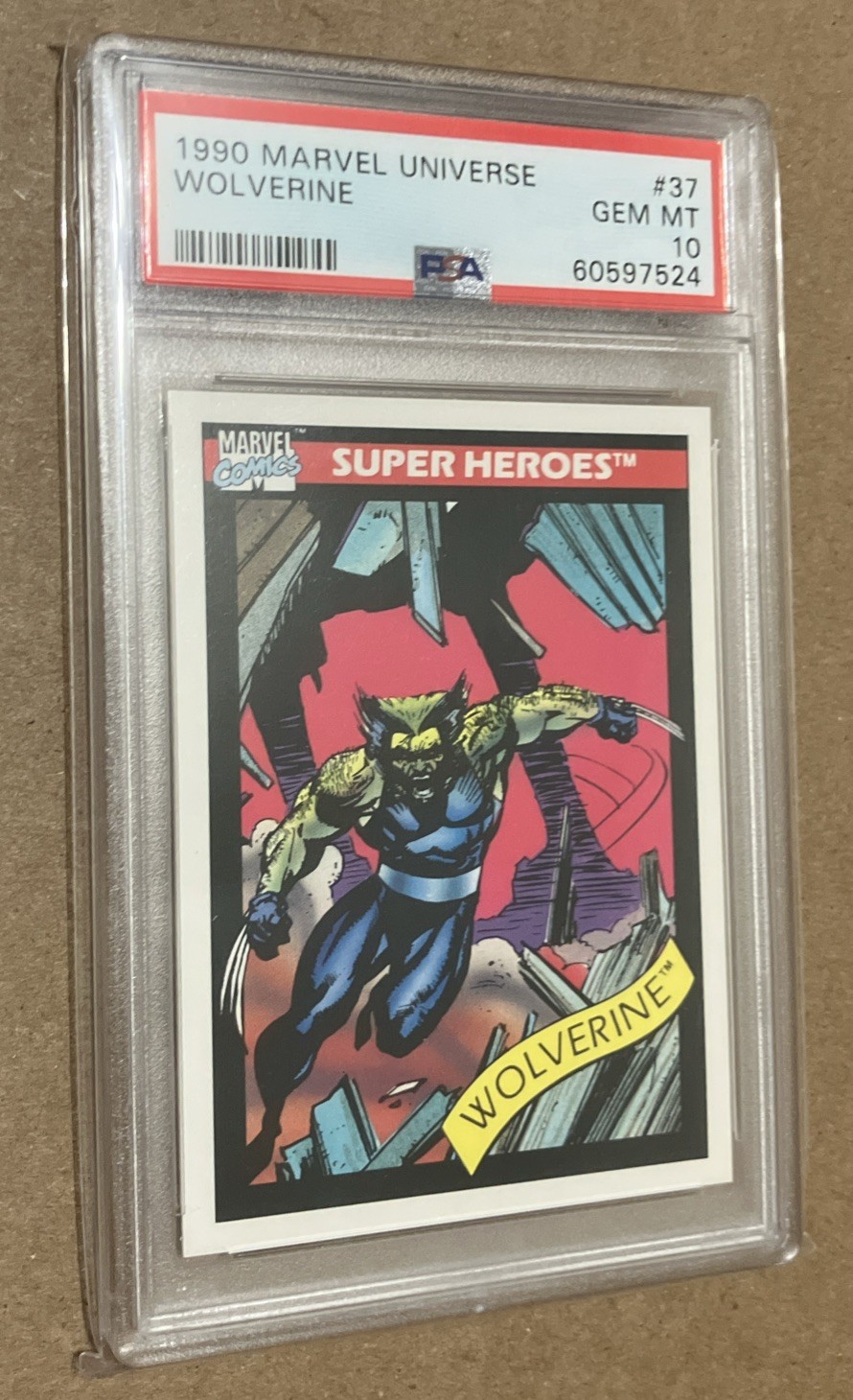 1990 Marvel Universe I (1) Wolverine “Patch” #37 PSA 10 GEM MINT 1990 Marvel Universe I (1) Wolverine “Patch” #37 PSA 10 GEM MINT