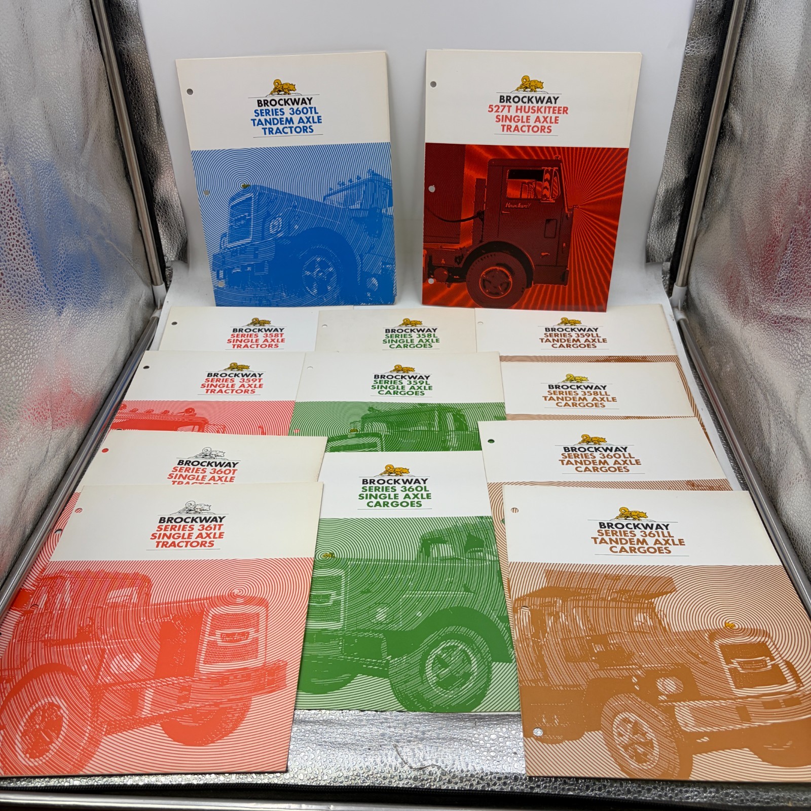 Lot 13 Vintage Brockway Truck Sales Brochures 358 359 360 361 527T Huskiteer