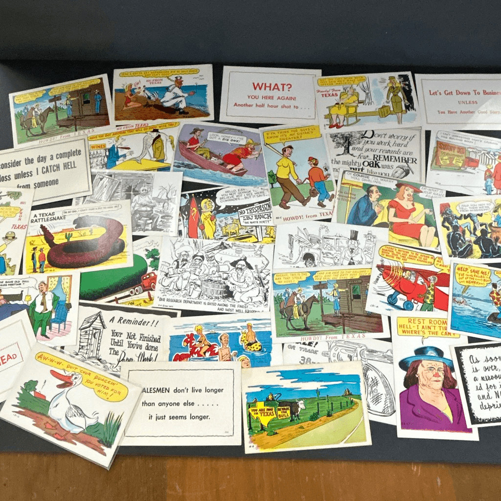 Vtg Postcards Lot of 20 **Random Selection** Texas Funny Color Humor Laff Gram