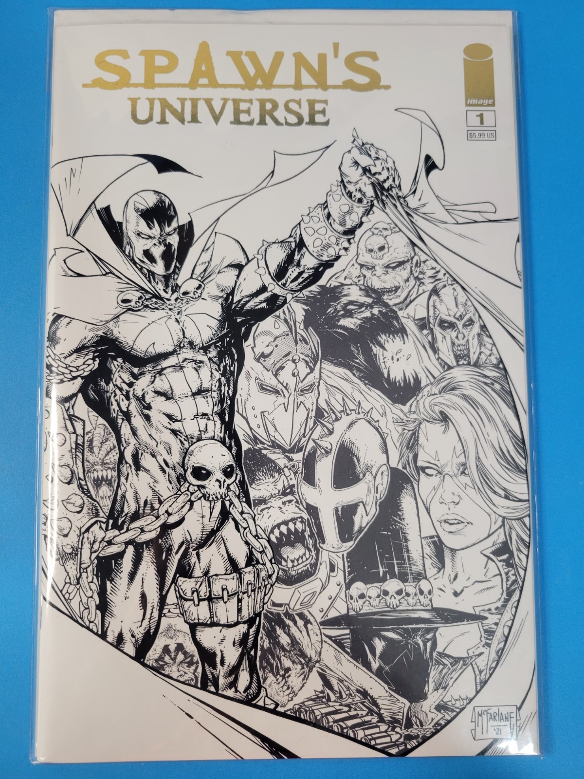 Spawns Universe#1 New Exclusive McFarlane Toys Store Exclusive Gold Foil Variant Spawns Universe#1 New Exclusive McFarlane Toys Store Exclusive Gold Foil Variant