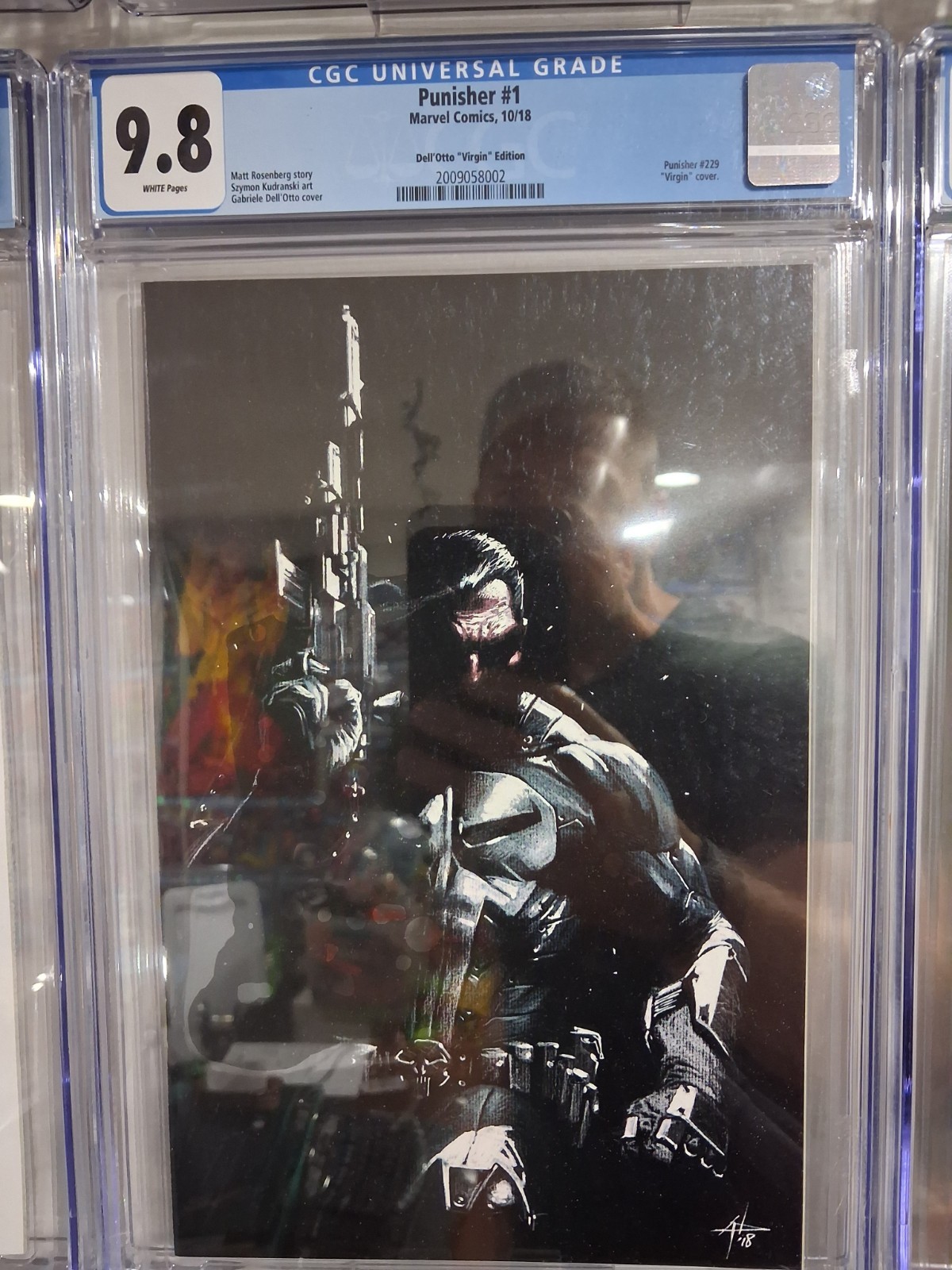 Punisher #1 Dell Otto Virgin Variant Rare Htf Cgc 9.8 Marvel 2018 Punisher #1 Dell Otto Virgin Variant Rare Htf Cgc 9.8 Marvel 2018