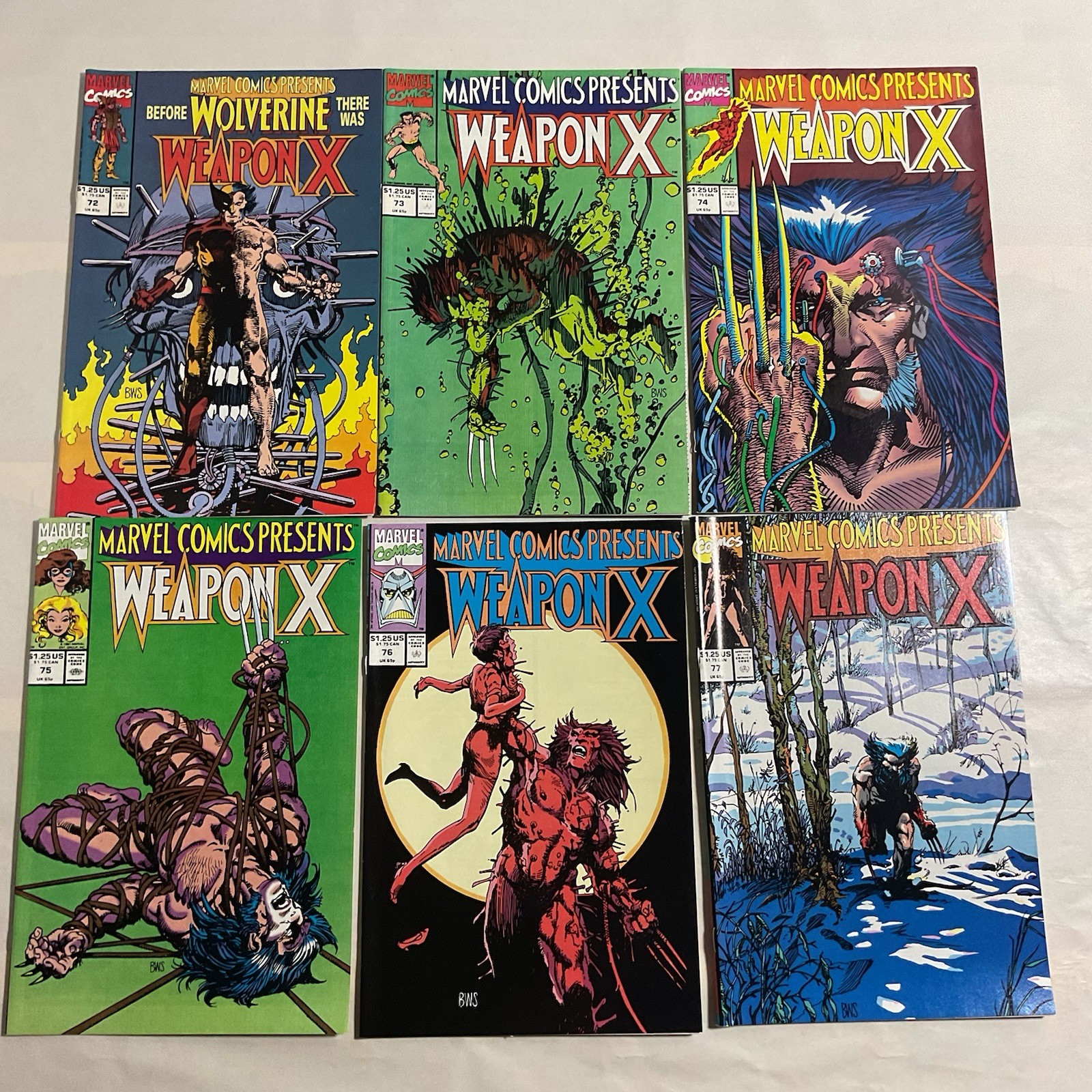 Marvel Comics Presents Weapon X #72-84 Lot Complete High Grade Marvel 1991.