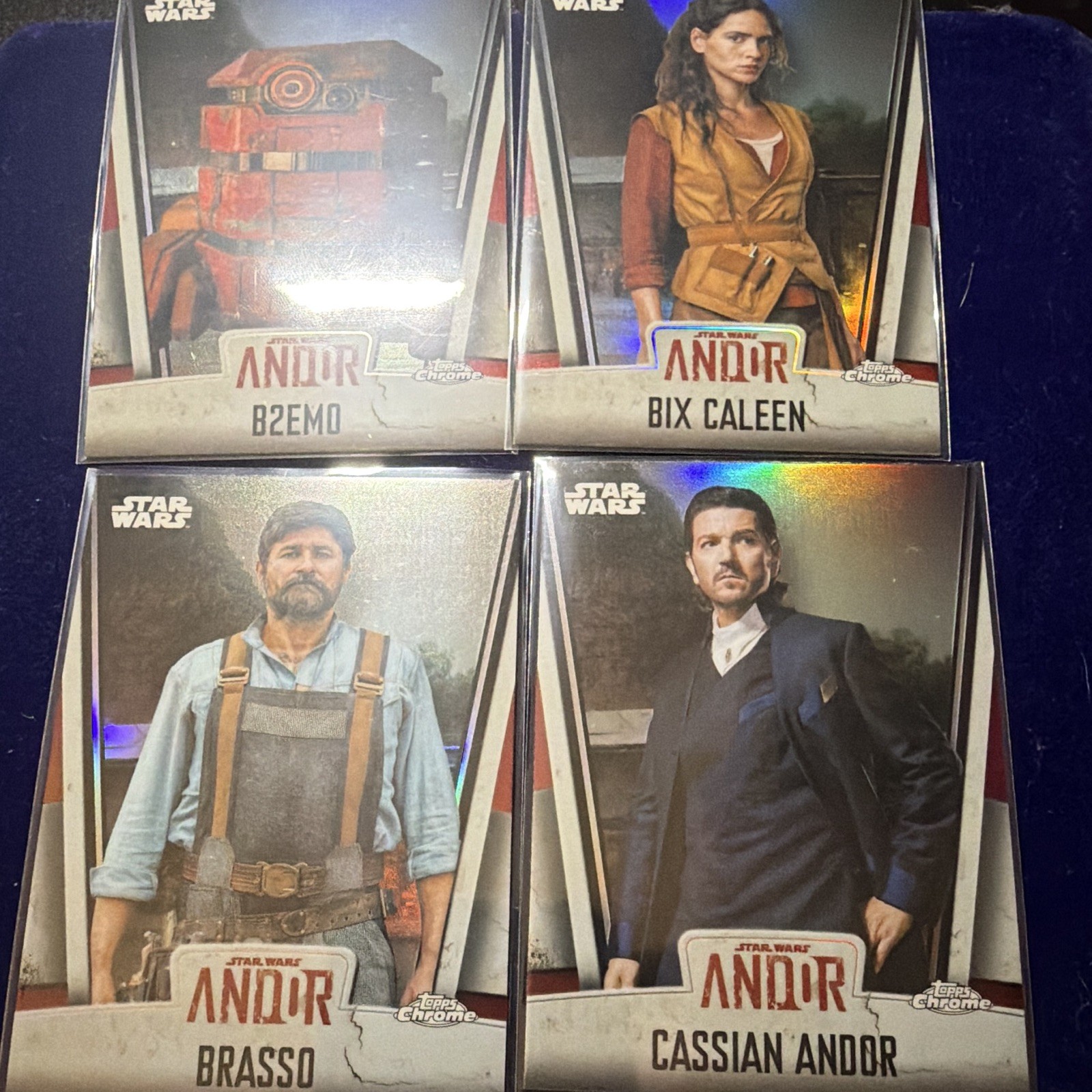 Topps Chrome 2026 Star Wars Andor Complete Insert Set - 17 Characters & 12 Scene Topps Chrome 2026 Star Wars Andor Complete Insert Set - 17 Characters & 12 Scene