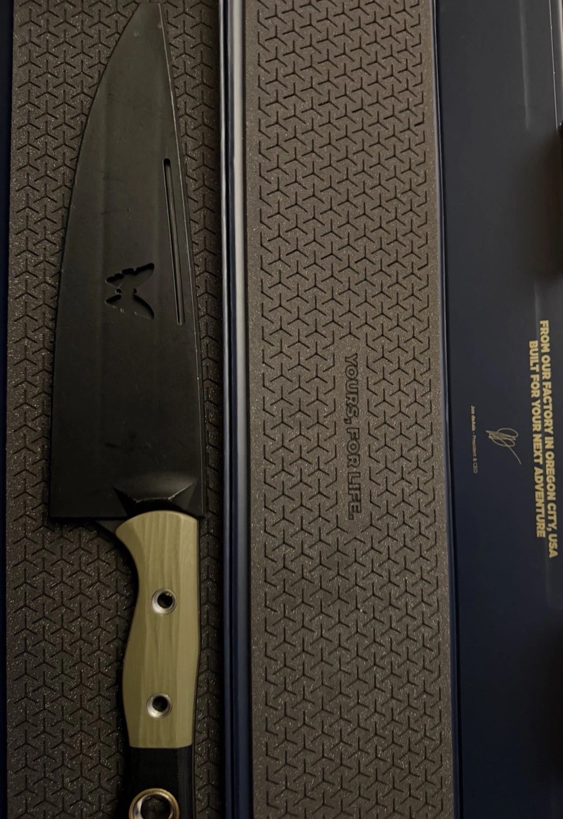 Benchmade 4025BK-01 Meatcrafter Fixed Blade Knife Black Drop Point G10 Full