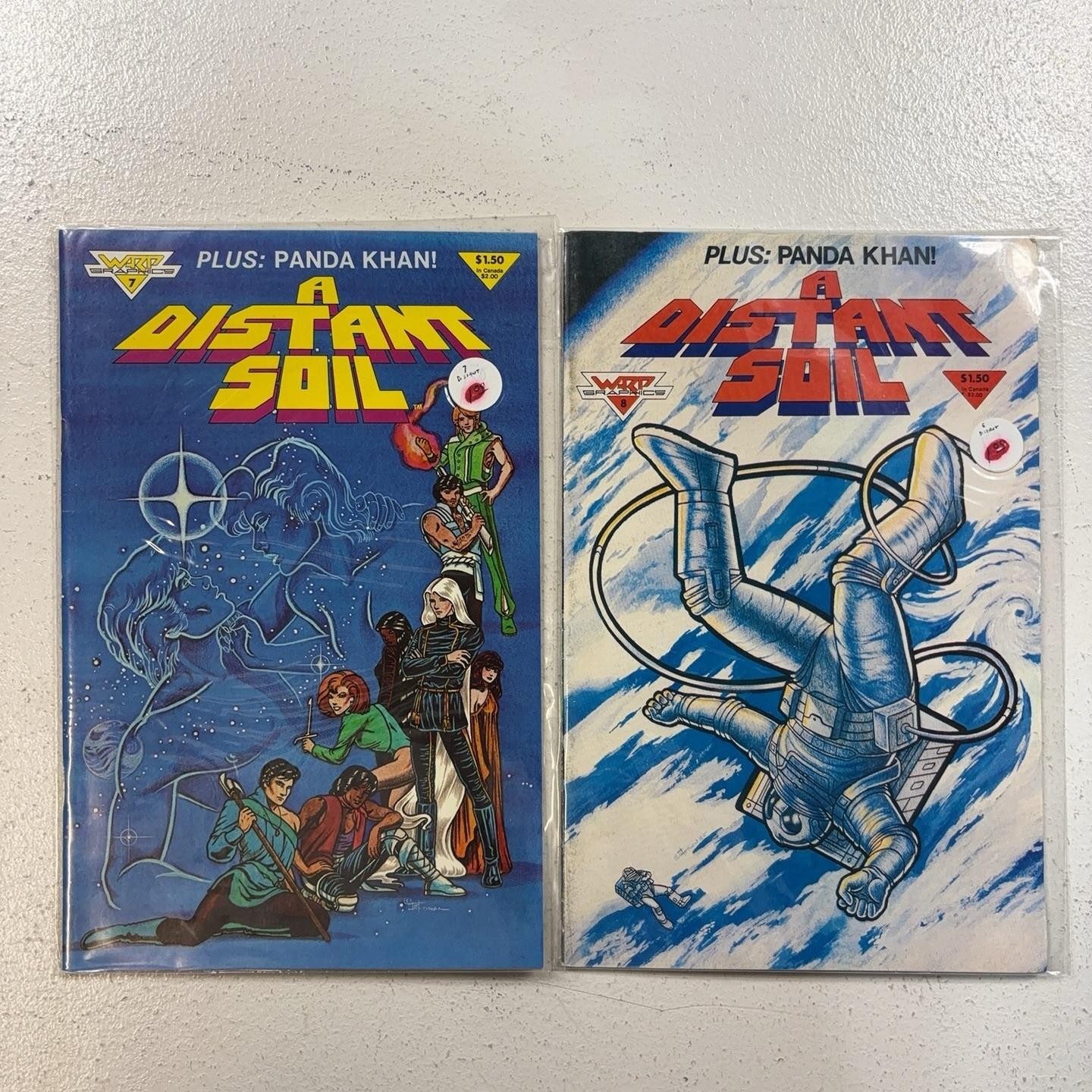 A Distant Soil #7 #8 Warp Comics Set Panda Khan Brent Rin 1980s Vintage Lot A Distant Soil #7 #8 Warp Comics Set Panda Khan Brent Rin 1980s Vintage Lot