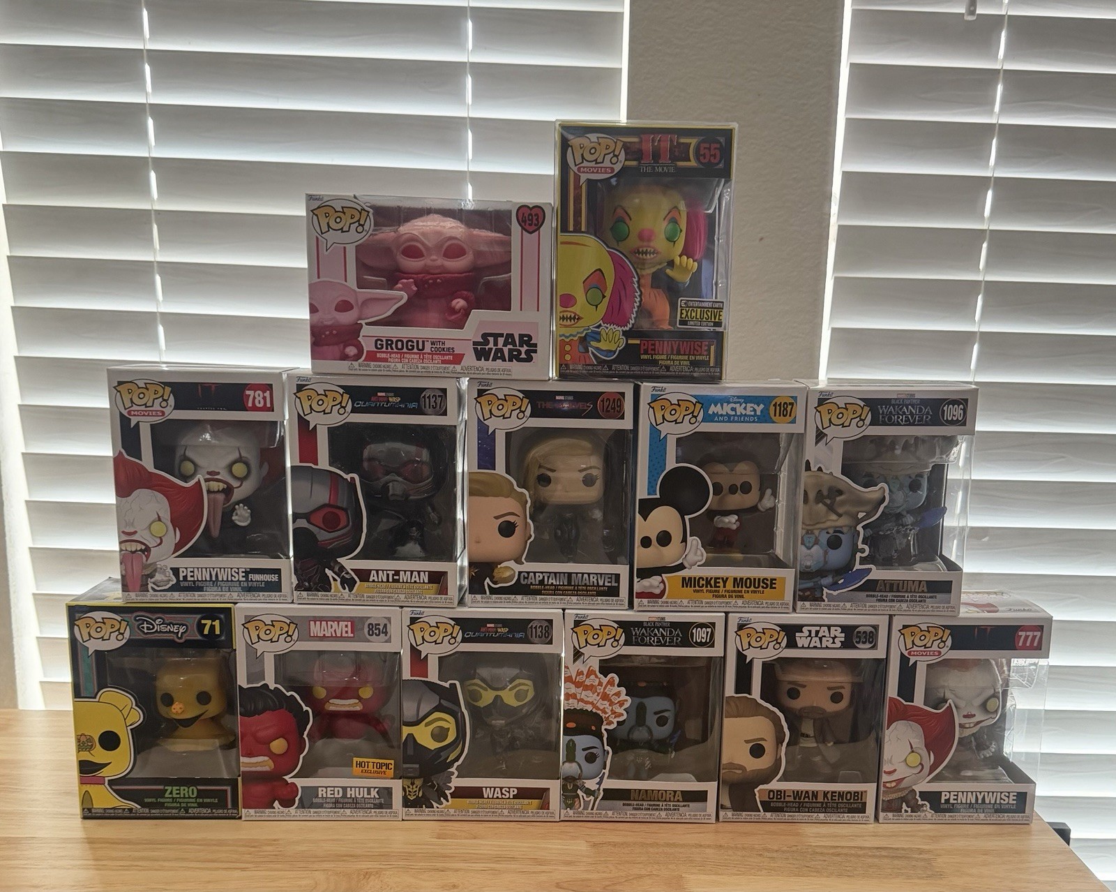 Funko Pop Vinyl Mixed Lot Hot Topic Exclusive Grogu Ant-Man Mickey Unopened