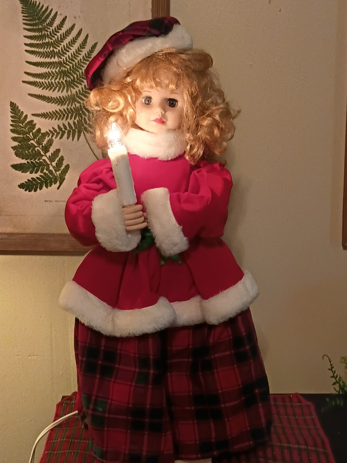 Vintage Telco Motionette Christmas Caroler Girl Working 24 Inch Vintage Telco Motionette Christmas Caroler Girl Working 24 Inch
