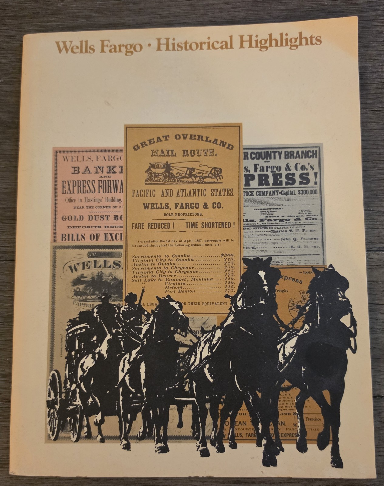 Vintage Wells Fargo Historical Highlights Brochure Portfolio Epic Stagecoach... Vintage Wells Fargo Historical Highlights Brochure Portfolio Epic Stagecoach...