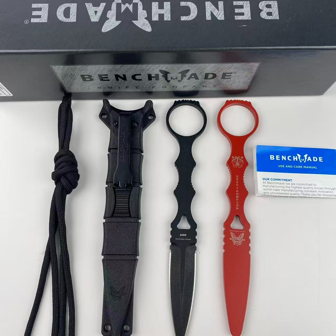 Benchmade SOCP Combo | Black Sheath 440C Steel Fixed Blade Knife 176BK-COMBO Benchmade SOCP Combo | Black Sheath 440C Steel Fixed Blade Knife 176BK-COMBO