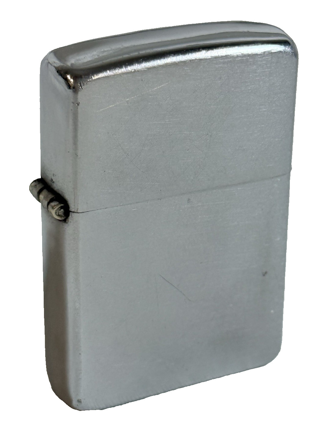 VTG Late 1940s Zippo 5-Barrel Hinge 16 Hole Lighter Flint Spins Pat. 2032695 VTG Late 1940s Zippo 5-Barrel Hinge 16 Hole Lighter Flint Spins Pat. 2032695
