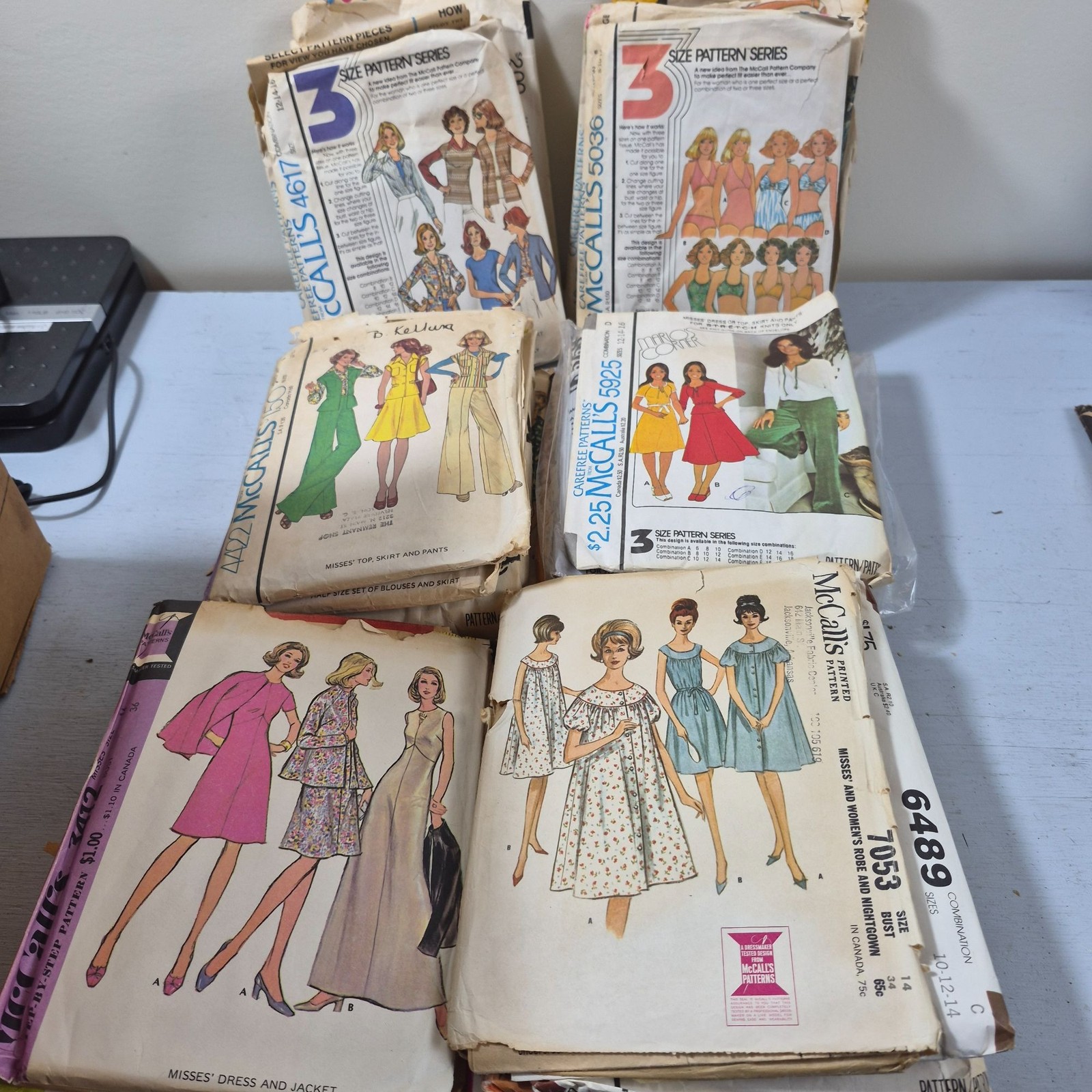 Lot of 30 Vintage Sewing Patterns 1960s 1970s McCalls Women's Tops Dresses Pants Lot of 30 Vintage Sewing Patterns 1960s 1970s McCalls Women's Tops Dresses Pants