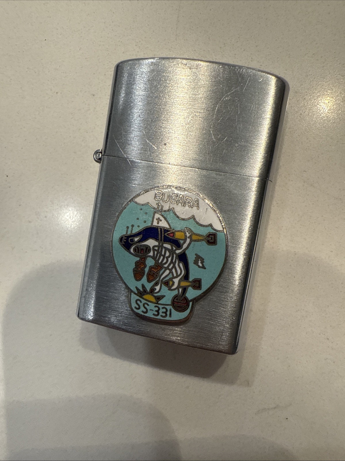 Vintage WWII USS Bugara SS-331 Submarine Konwal Baby Japan Navy Lighter, VG Vintage WWII USS Bugara SS-331 Submarine Konwal Baby Japan Navy Lighter, VG