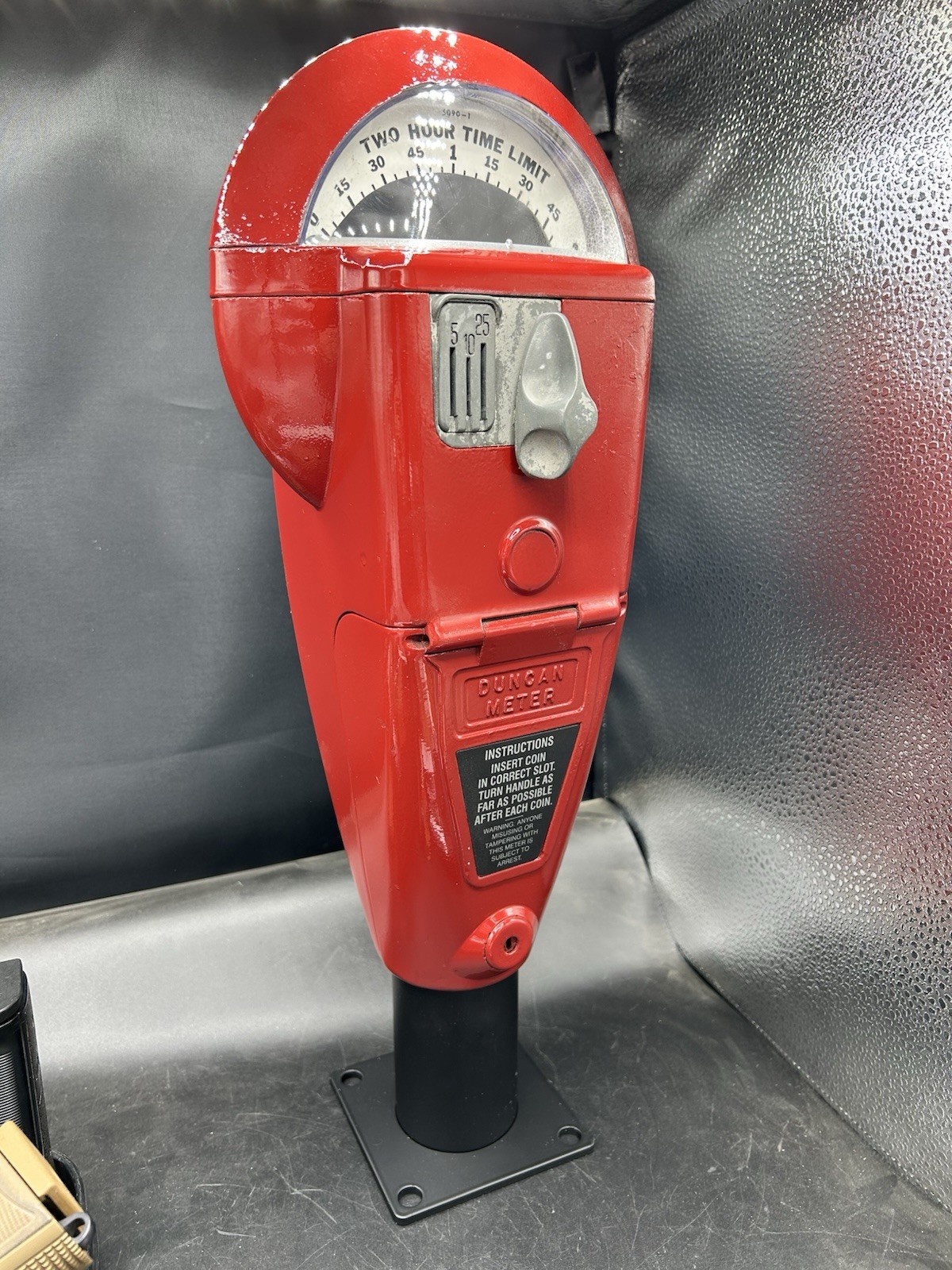 Vintage Duncan Parking Meter Working, Duncan 60 original, Colonial Red Vintage Duncan Parking Meter Working, Duncan 60 original, Colonial Red