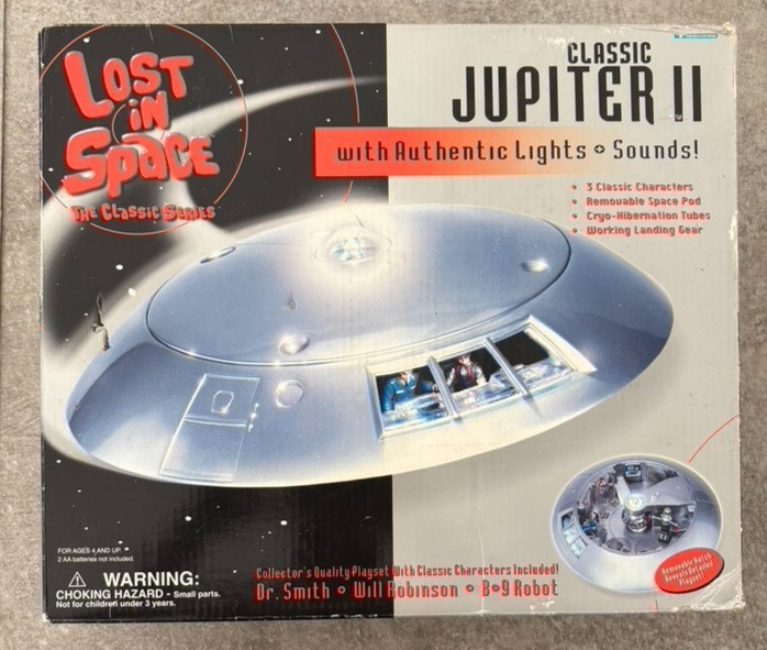 Vintage 1998 Trendmasters Lost In Space Classic Jupiter ll Lights Sounds w/Box Vintage 1998 Trendmasters Lost In Space Classic Jupiter ll Lights Sounds w/Box