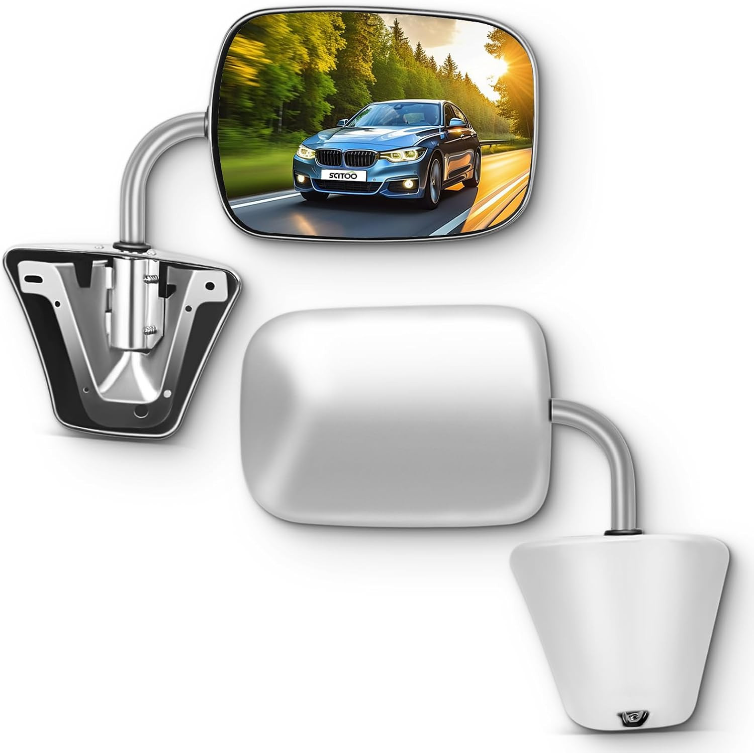 Pair Side Mirror Fits for Chevy C/K Pickup 73-91,Driver & Passenger Pair Side Mirror Fits for Chevy C/K Pickup 73-91,Driver & Passenger