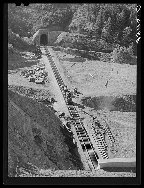 Shasta County California 1940 Southern Pacific Railroad Tunnel Shasta Dam Shasta County California 1940 Southern Pacific Railroad Tunnel Shasta Dam