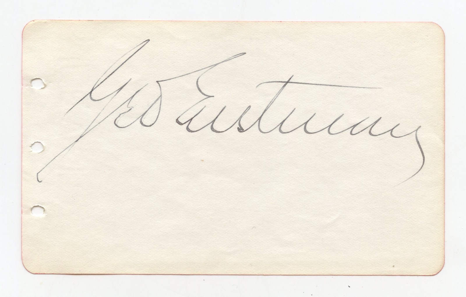 Kodak Founder George Eastman Autograph | JSA Authentic LOA | Un Cut Signature 
