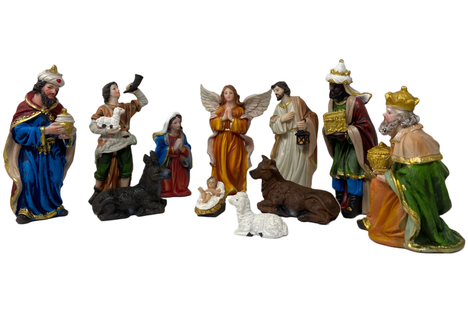 Nacimiento Para Navidad 11 Pcs Nativity 5" Tall Christmas Set Pesebre Nacimiento Para Navidad 11 Pcs Nativity 5" Tall Christmas Set Pesebre