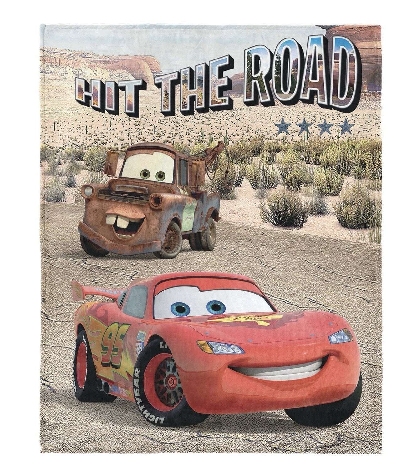 Disney Pixar Cars Off Road Traffic Silk Touch Throw Blanket 46x60 inches Disney Pixar Cars Off Road Traffic Silk Touch Throw Blanket 46x60 inches