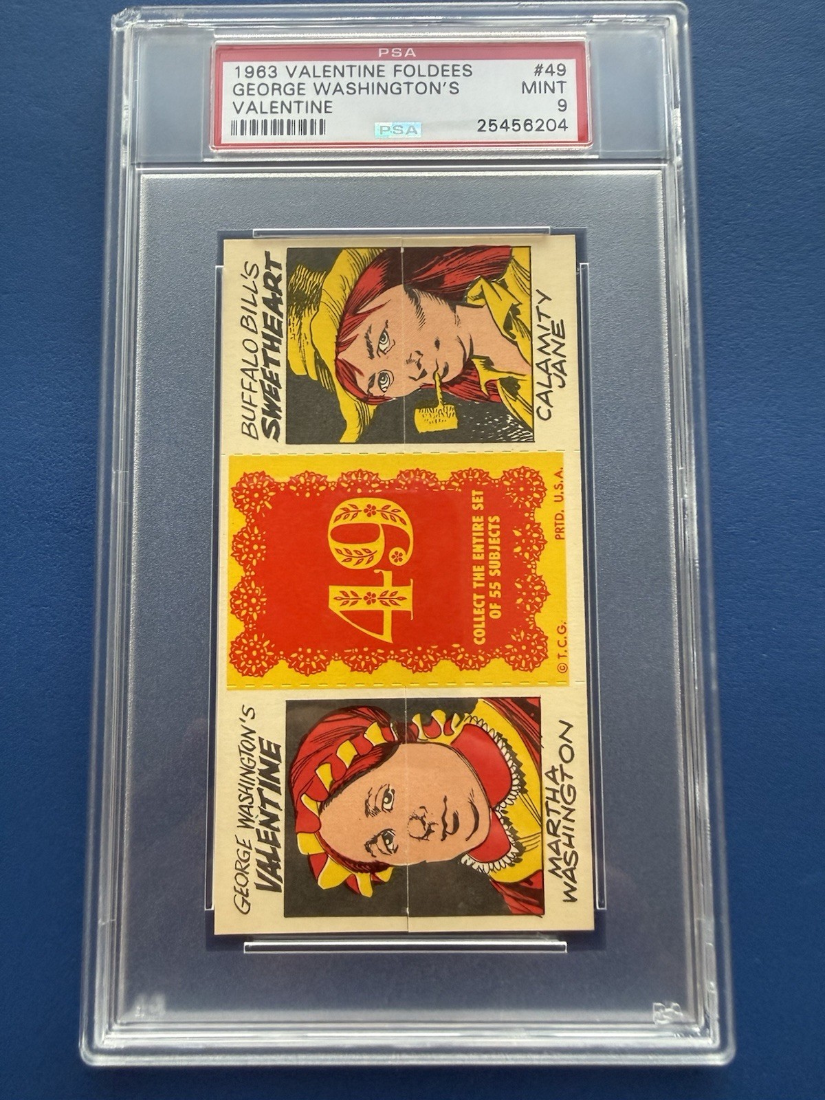 1963 Valentine Foldees George Washington’s Valentine PSA 9 1963 Valentine Foldees George Washington’s Valentine PSA 9