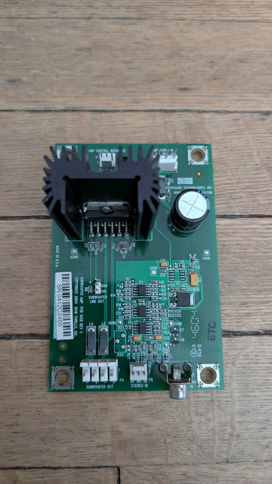 RAW THRILLS Arcade SUB AMP tested working . fast furious H2O dirty driving RAW THRILLS Arcade SUB AMP tested working . fast furious H2O dirty driving