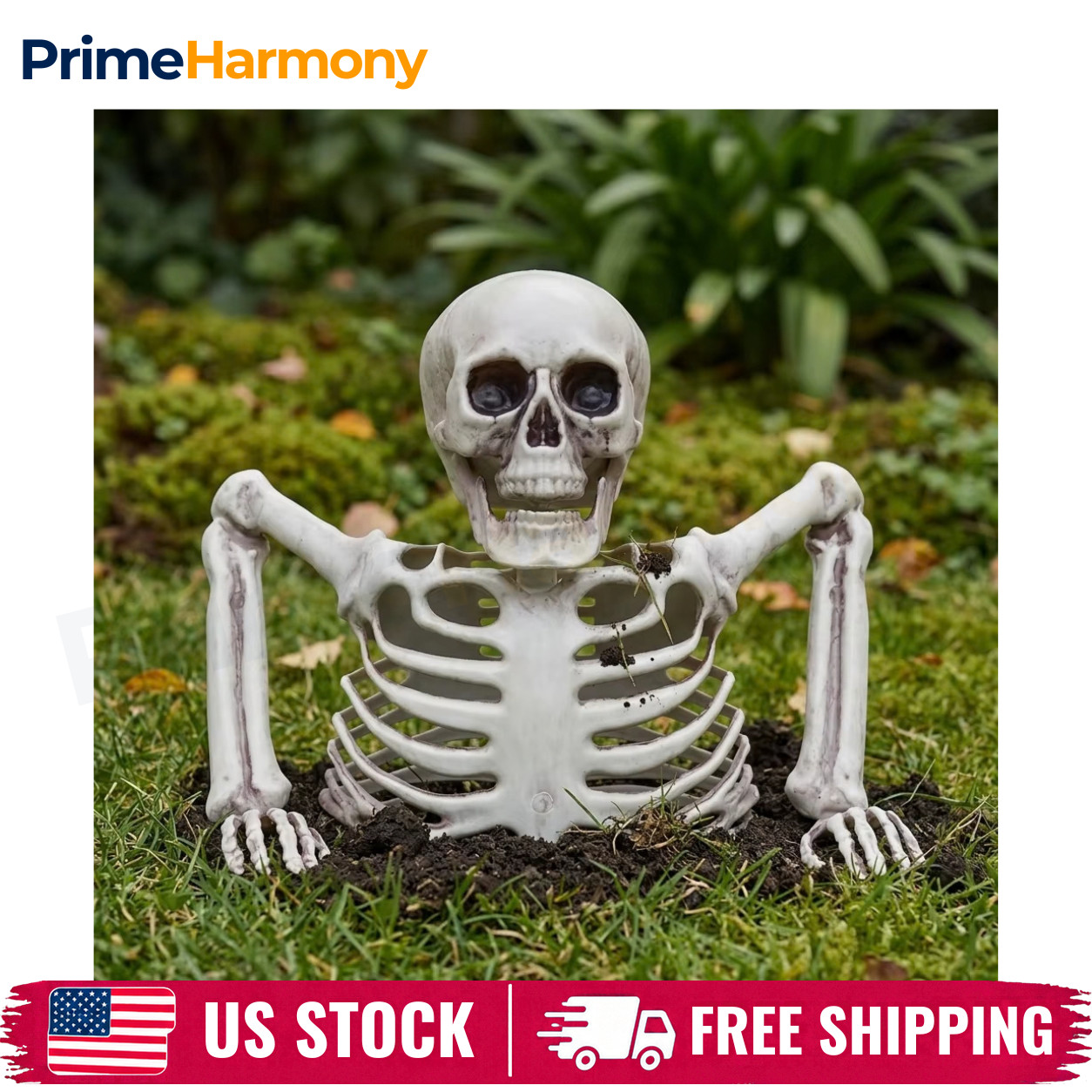 Halloween Realistic Skeleton Decoration Movable Joints Outdoor Yard Party Halloween Realistic Skeleton Decoration Movable Joints Outdoor Yard Party