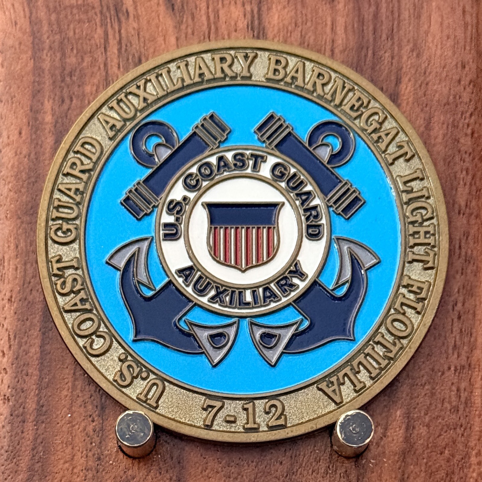 US Coast Guard Auxiliary Barnegat Light Flotilla 7-12 Challenge Coin W#30 US Coast Guard Auxiliary Barnegat Light Flotilla 7-12 Challenge Coin W#30