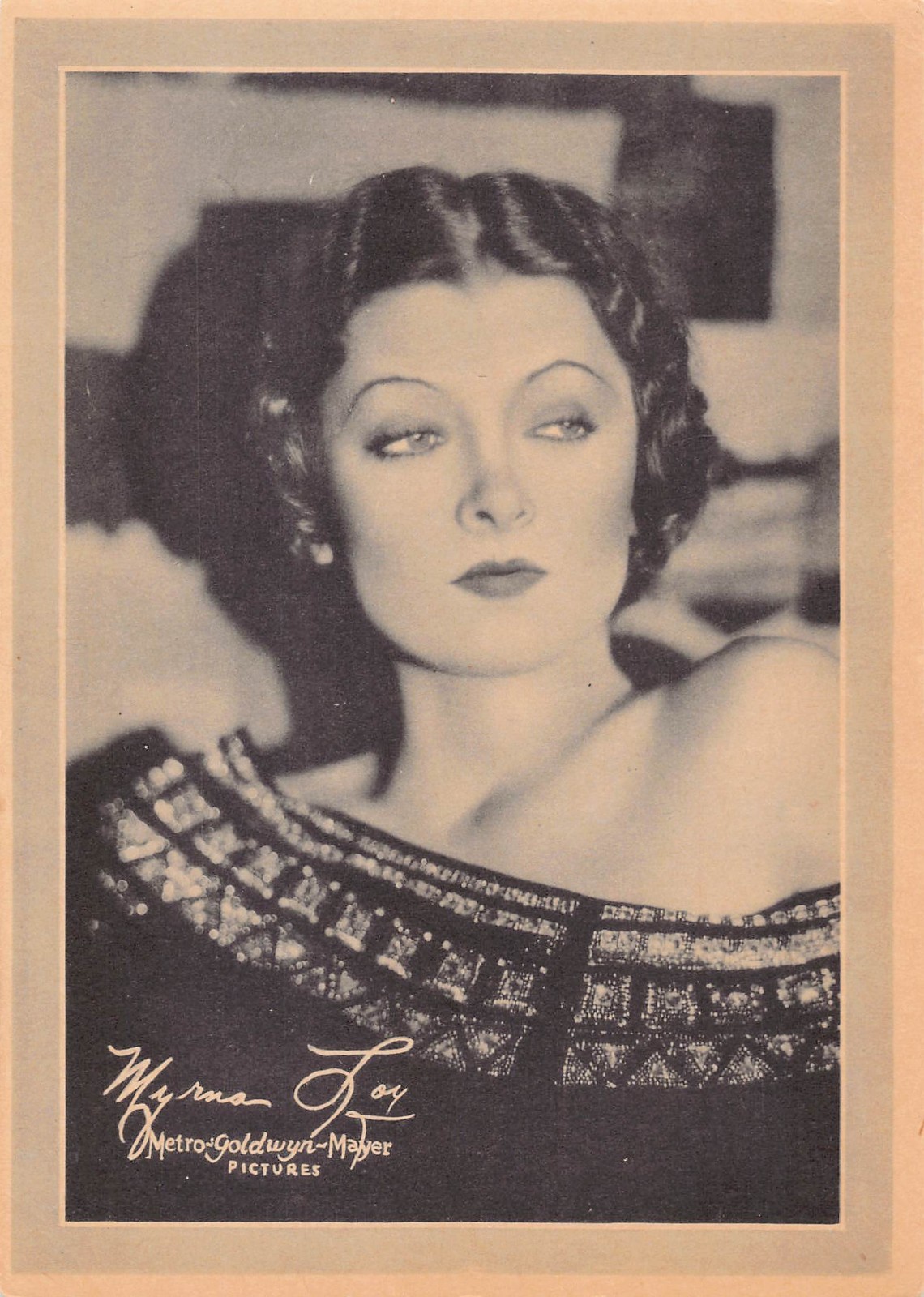 MGM Metro Goldwyn Mayer 1930s Promo 5x7 Vintage Black & White Print Myrna Loy MGM Metro Goldwyn Mayer 1930s Promo 5x7 Vintage Black & White Print Myrna Loy