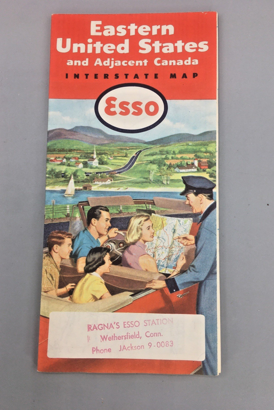 Map 1954 Esso Eastern United States and Adjacent Canada Vintage w/Station Name Map 1954 Esso Eastern United States and Adjacent Canada Vintage w/Station Name