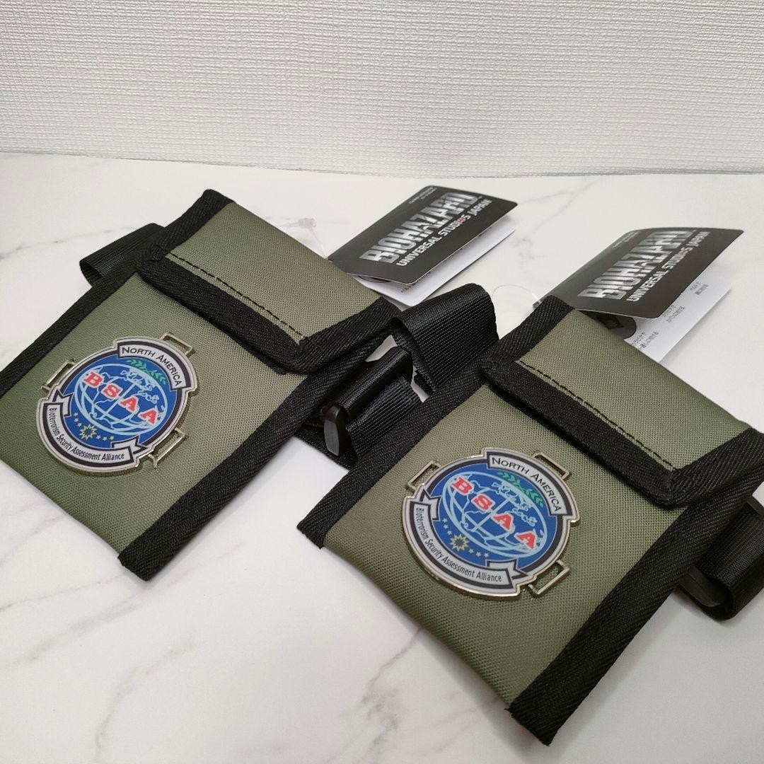 USJ Biohazard BSAA Pass Case Arm Band Card Holder 2pcs Set Limited Rare USJ Biohazard BSAA Pass Case Arm Band Card Holder 2pcs Set Limited Rare
