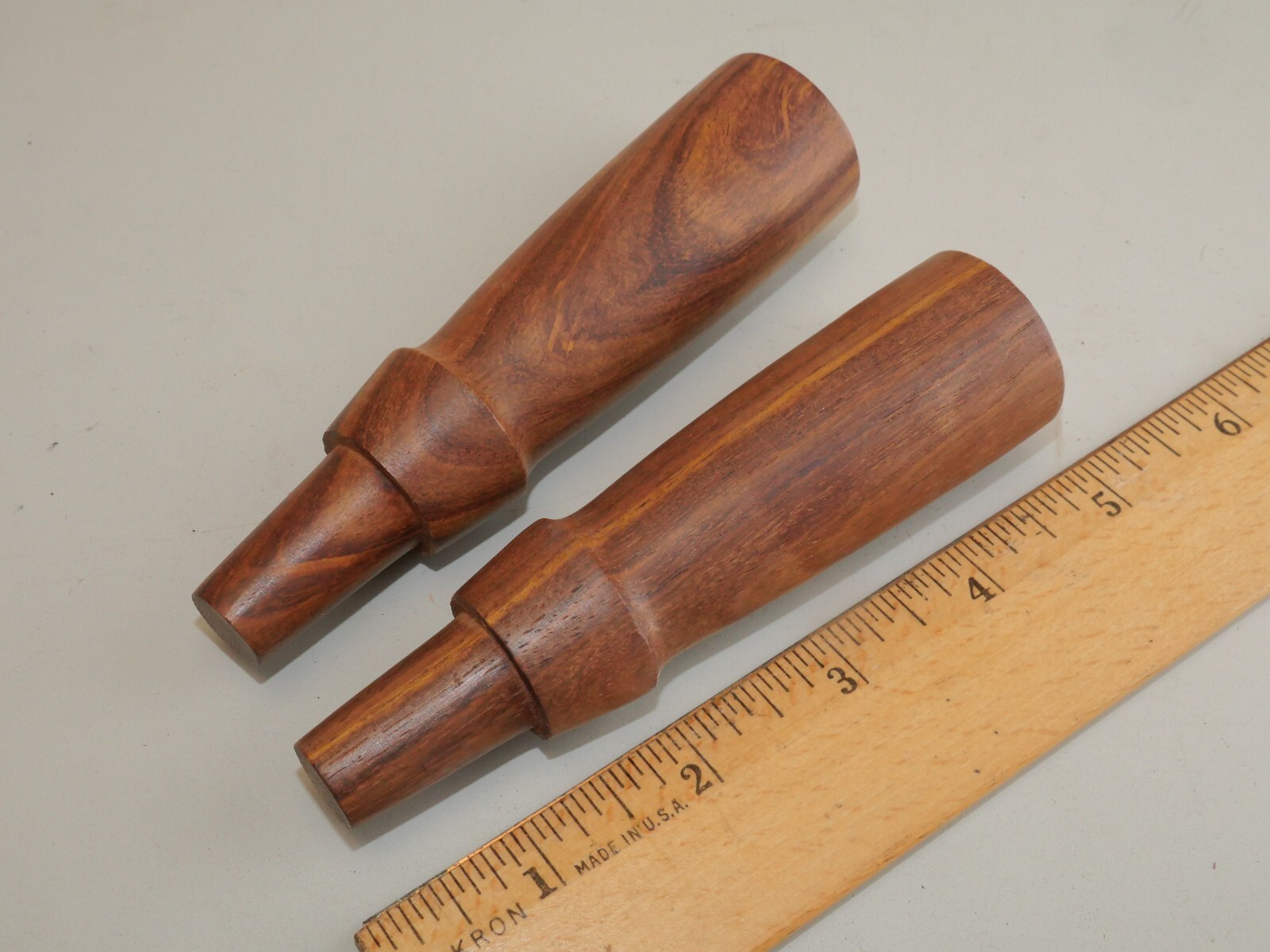 Pair of New Rosewood Socket Chisel Handles for Tool Restoration Pair of New Rosewood Socket Chisel Handles for Tool Restoration